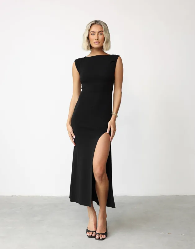 Martina Maxi Dress (Black) sold by Charcoal Clothing