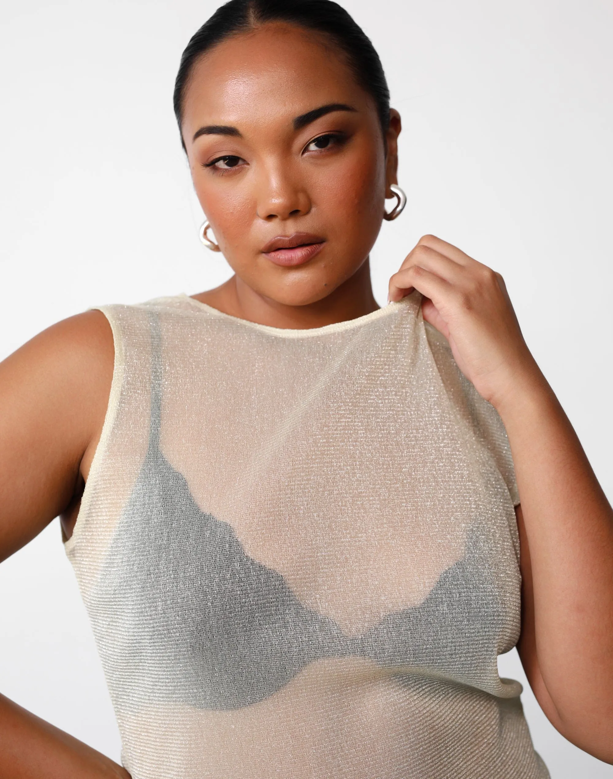 Mischa Mesh Tank (Margarita) sold by Charcoal Clothing product image thumbnail 5