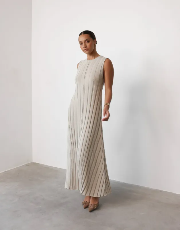 Jemima Maxi Dress (Stone) sold by Charcoal Clothing