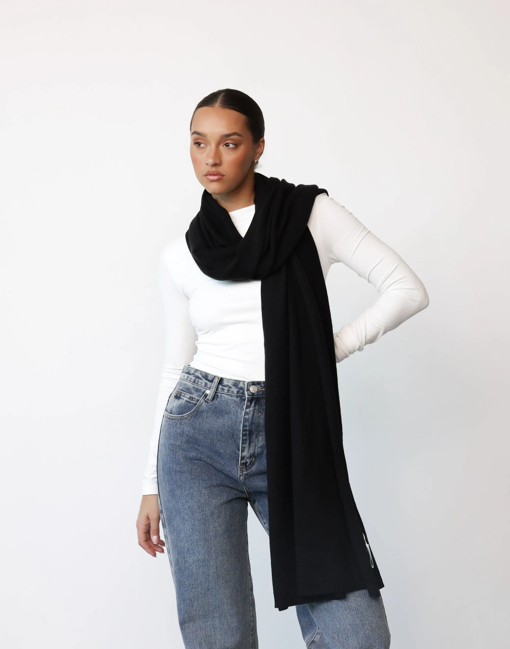 Imogen Scarf (Black) sold by Charcoal Clothing product image thumbnail 3