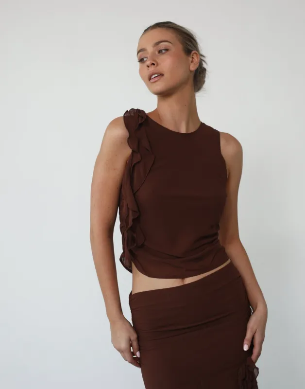 Rendezvous Top (Chocolate) - By Lioness sold by Charcoal Clothing