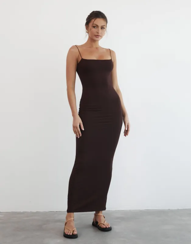 Tammy Maxi Dress (Cocoa) sold by Charcoal Clothing