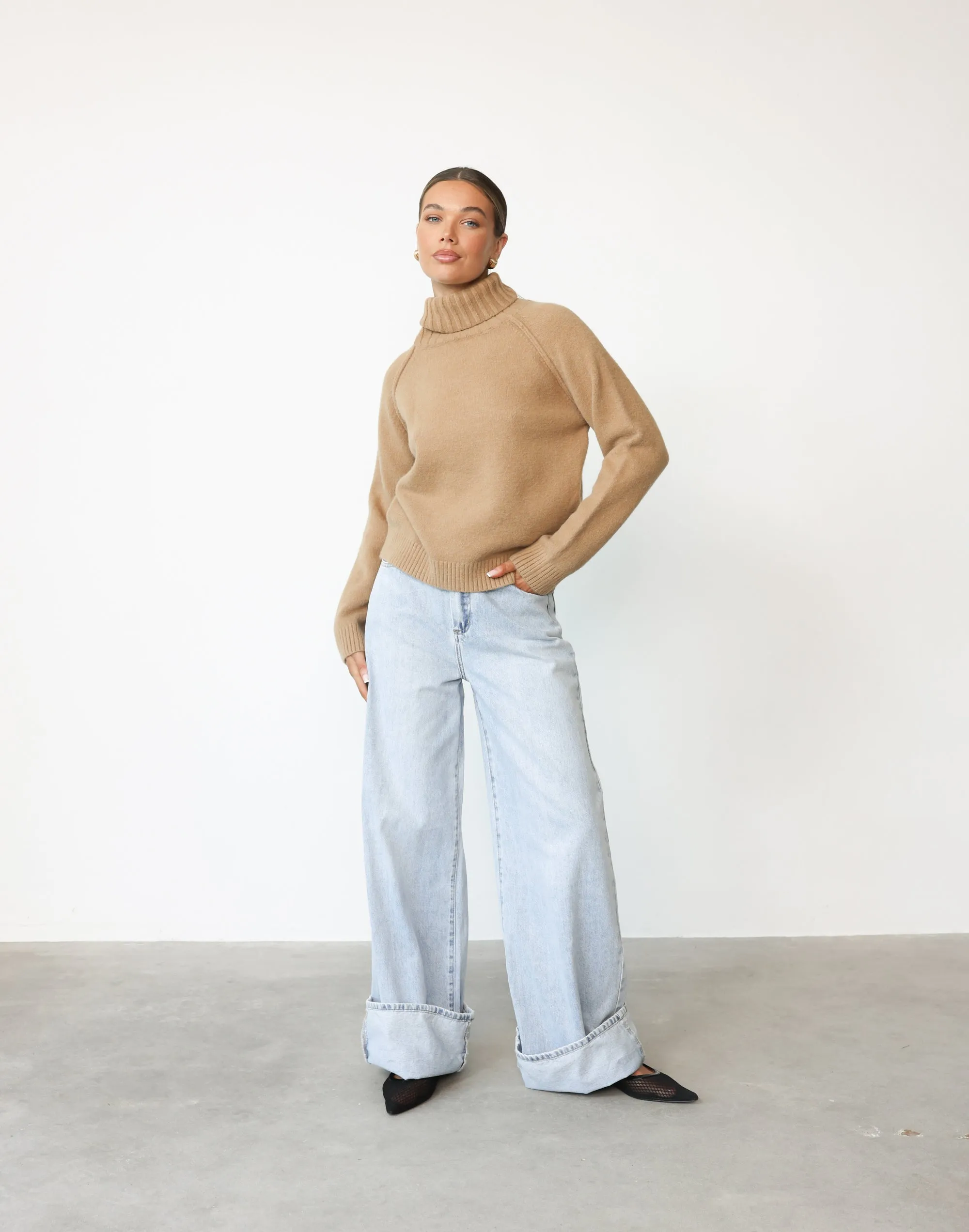 Nathalia Knit Jumper (Stone) sold by Charcoal Clothing product image thumbnail 2