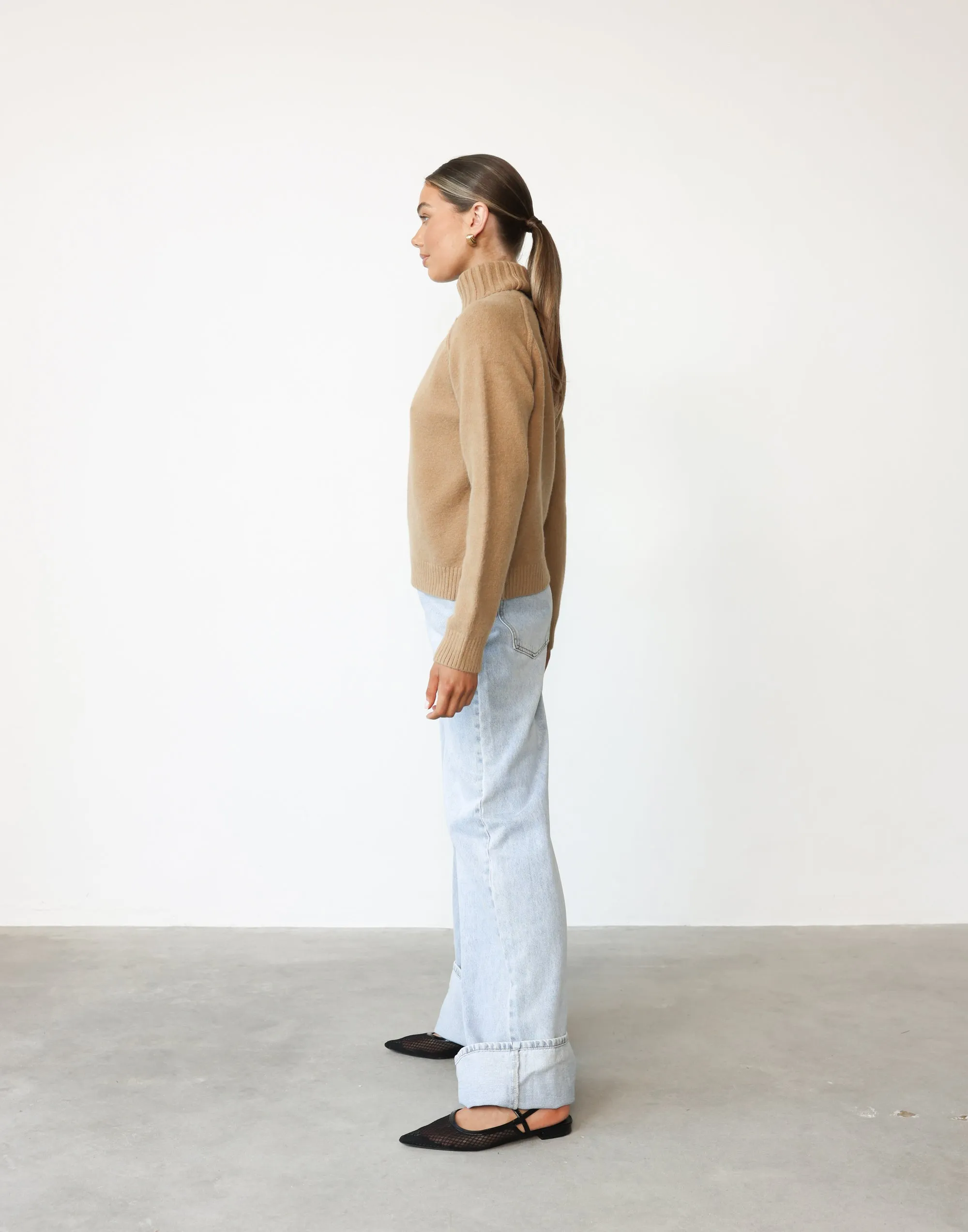 Nathalia Knit Jumper (Stone) sold by Charcoal Clothing product image thumbnail 4