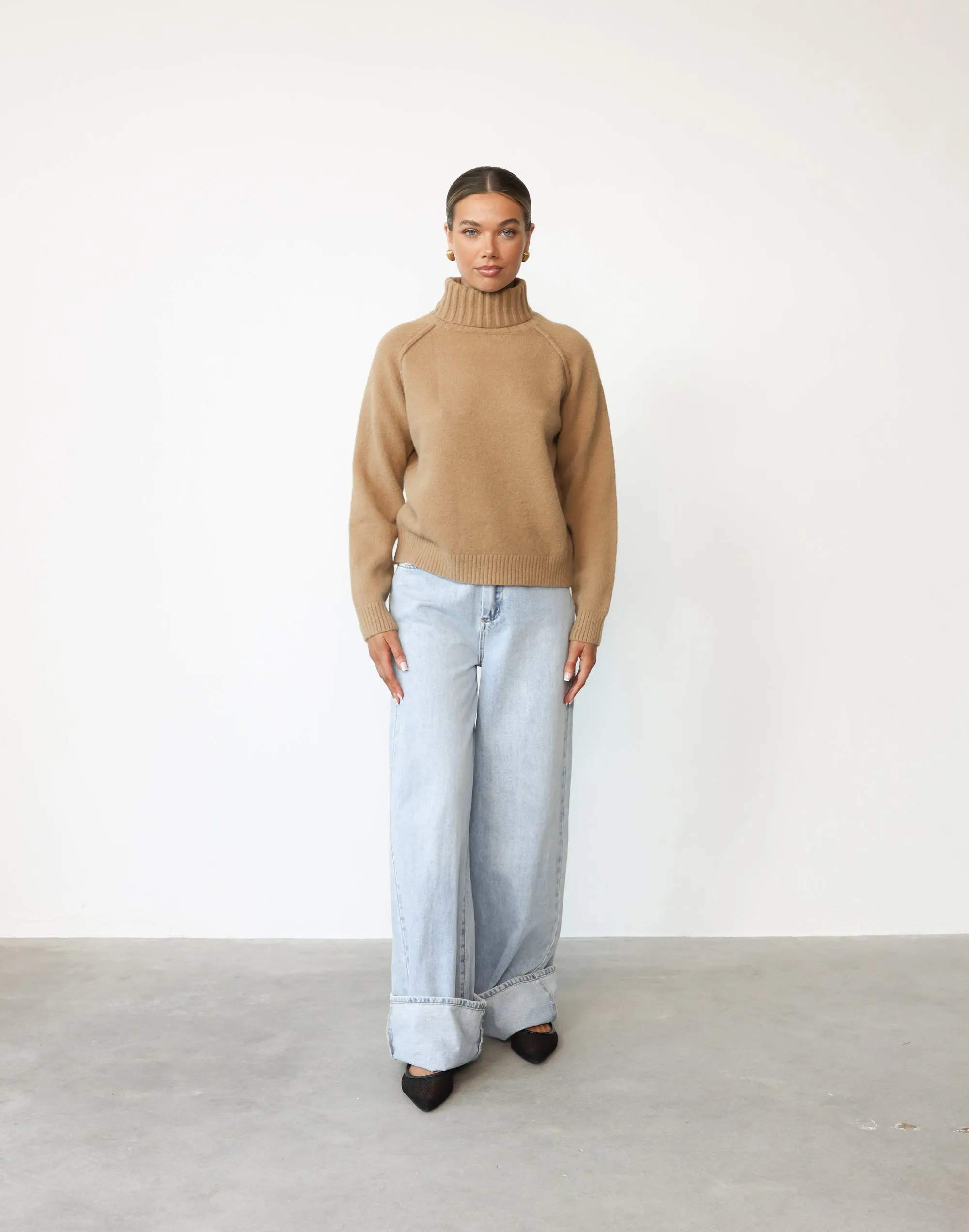 Nathalia Knit Jumper (Stone) sold by Charcoal Clothing product image thumbnail 3