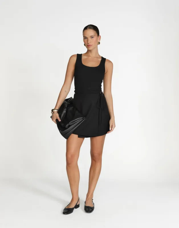 Alayna Mini Skirt (Black) sold by Charcoal Clothing
