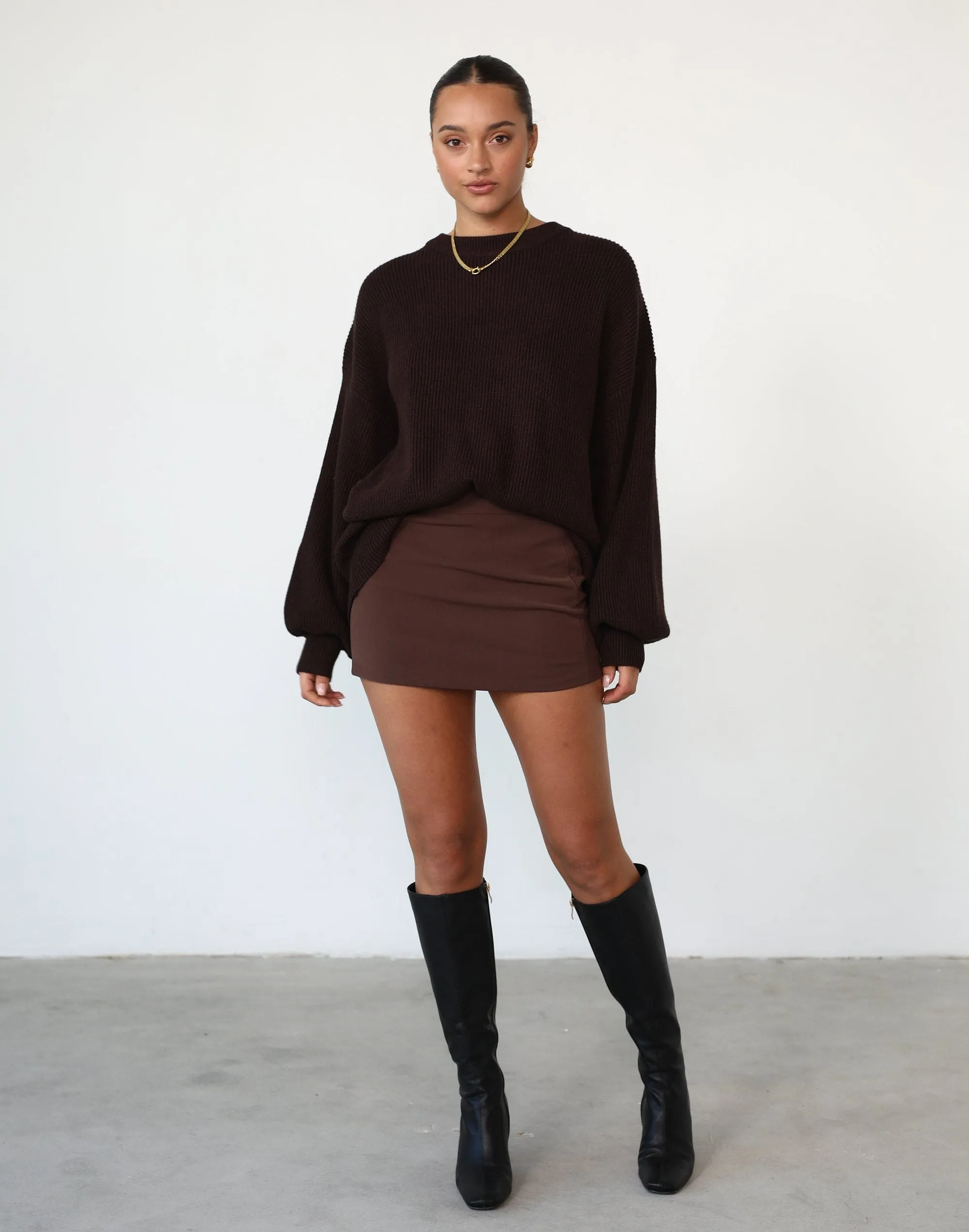 Cody Oversized Jumper (Chocolate) sold by Charcoal Clothing product image thumbnail 2