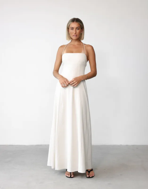 Madelyn Maxi Dress (Oat) sold by Charcoal Clothing