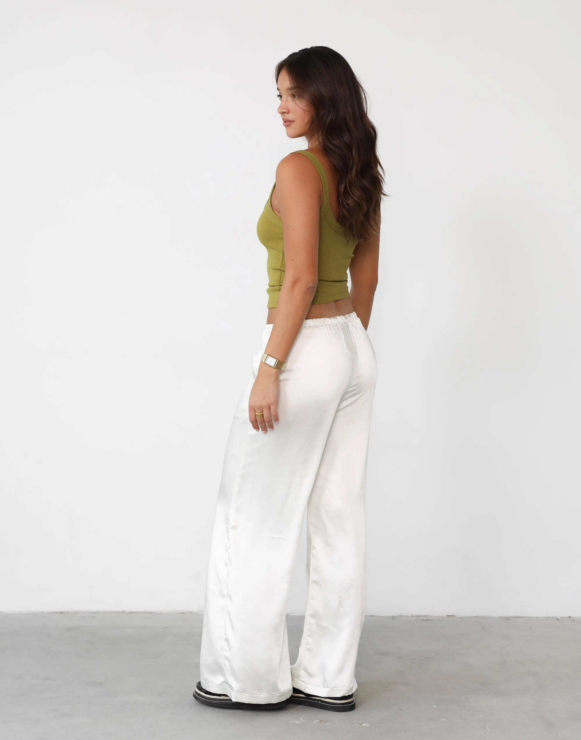 Skyler Tank Top (Olive) sold by Charcoal Clothing product image thumbnail 3