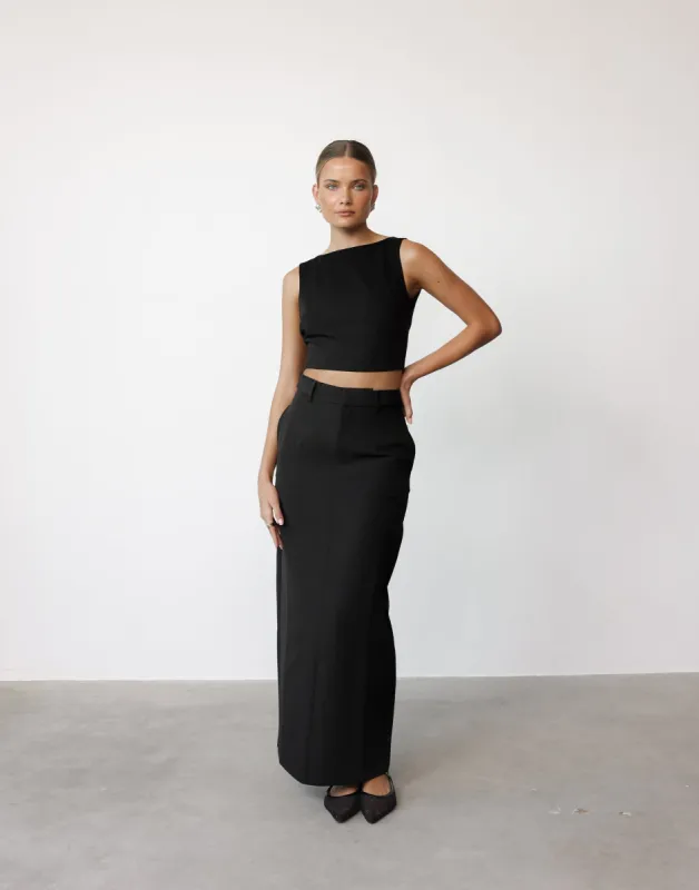 Briar Maxi Skirt (Black) sold by Charcoal Clothing
