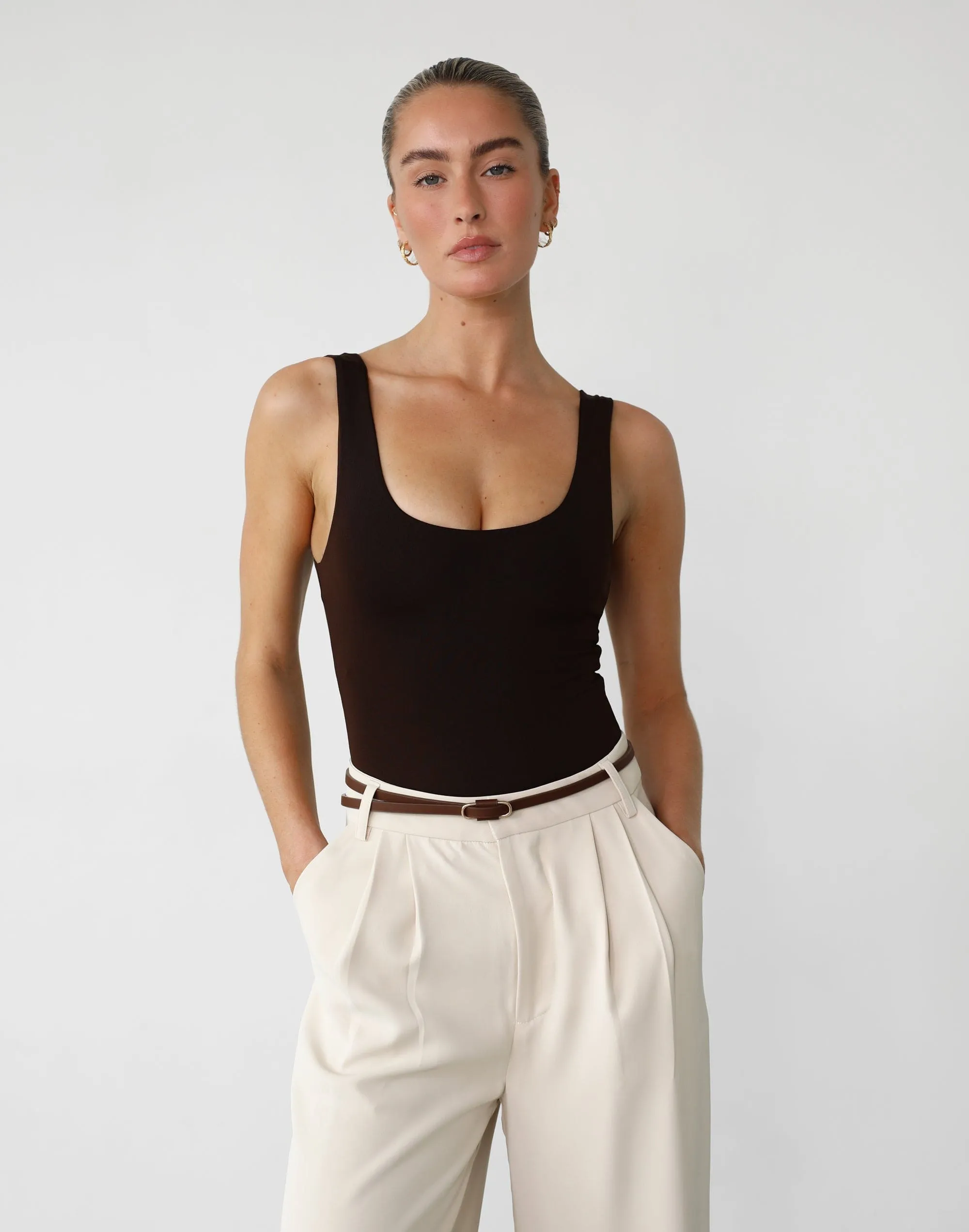 Levitate Bodysuit (Cocoa) sold by Charcoal Clothing