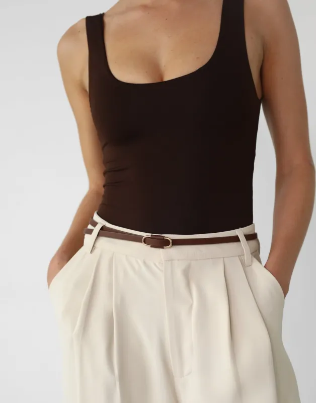 Blair Belt (Cocoa) sold by Charcoal Clothing