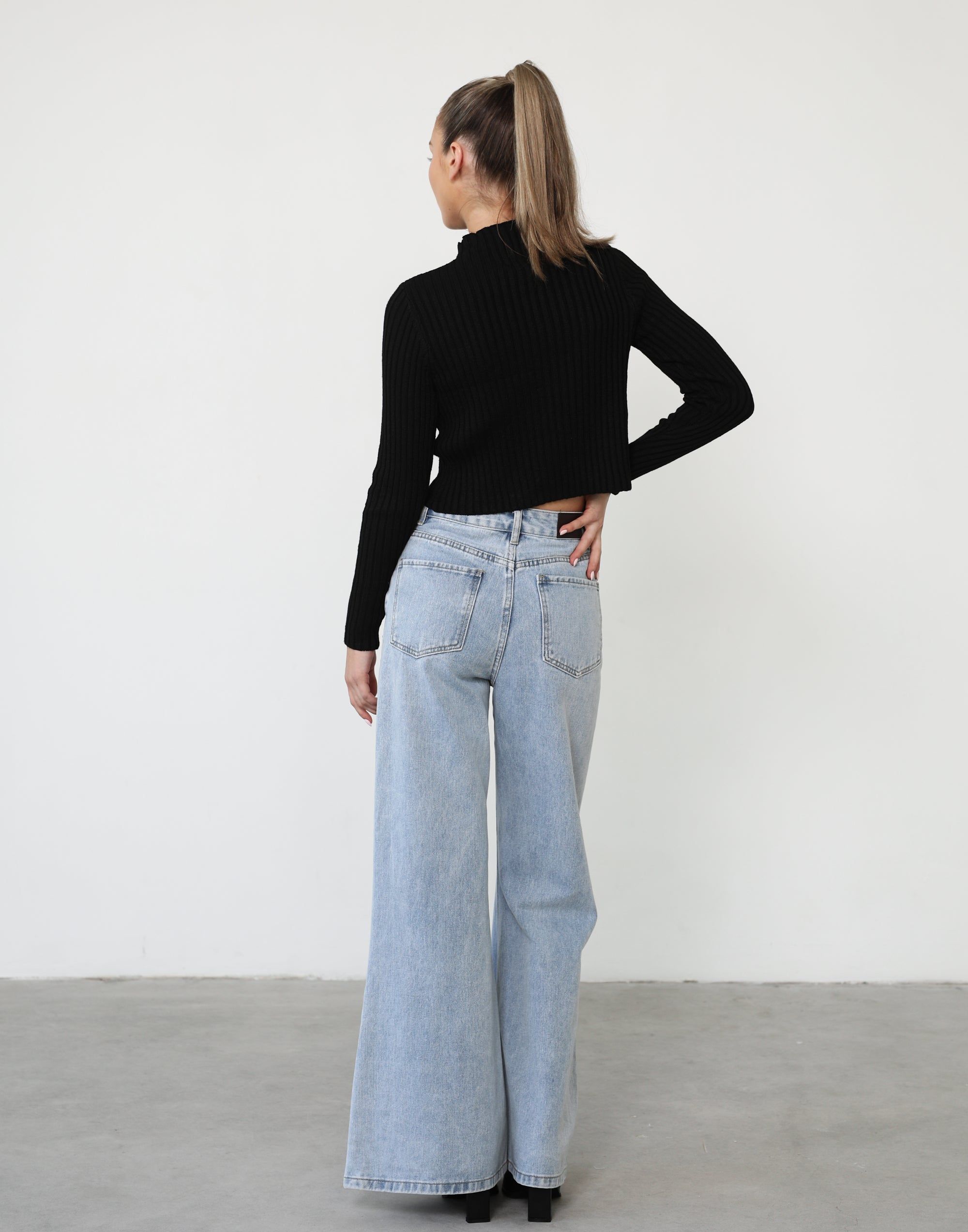 Dionne Long Sleeve Top (Black) sold by Charcoal Clothing product image thumbnail 3