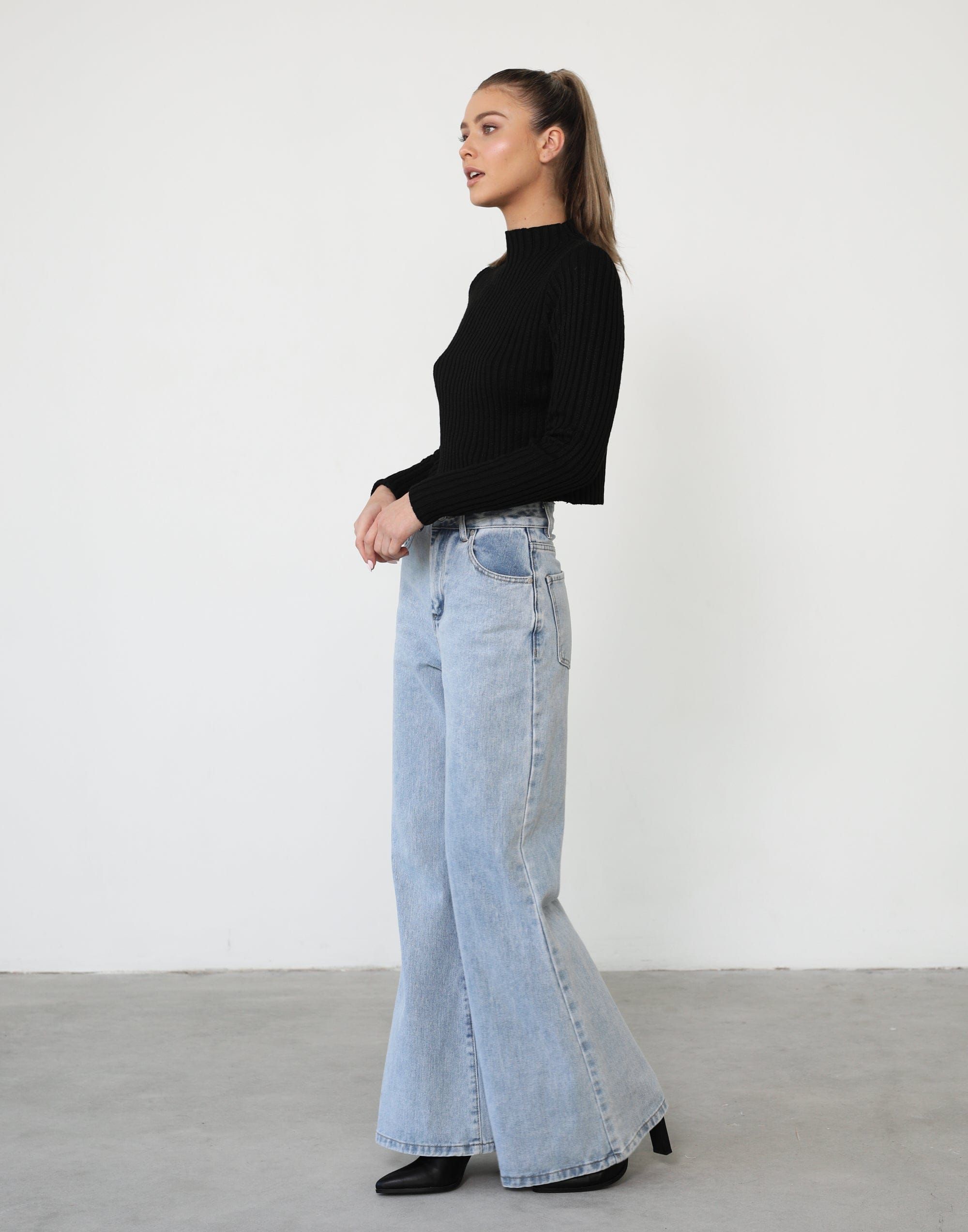 Dionne Long Sleeve Top (Black) sold by Charcoal Clothing product image thumbnail 2