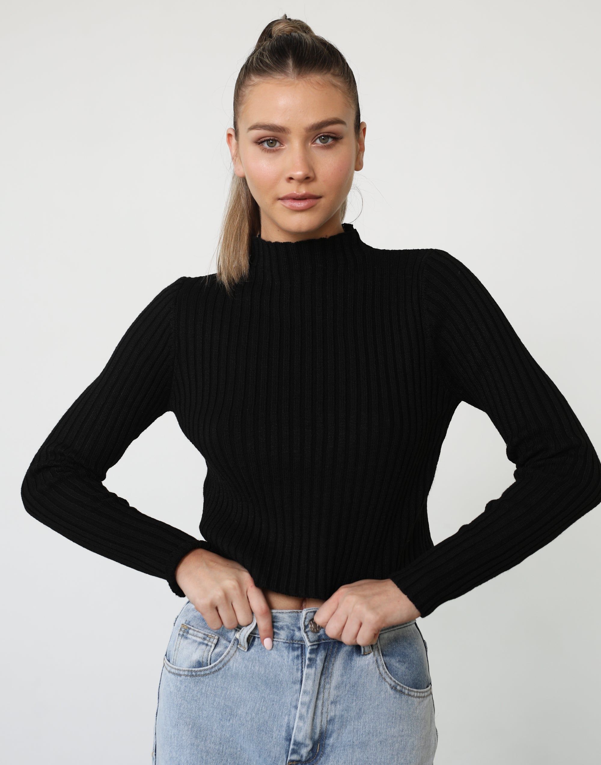 Dionne Long Sleeve Top (Black) sold by Charcoal Clothing product image thumbnail 4
