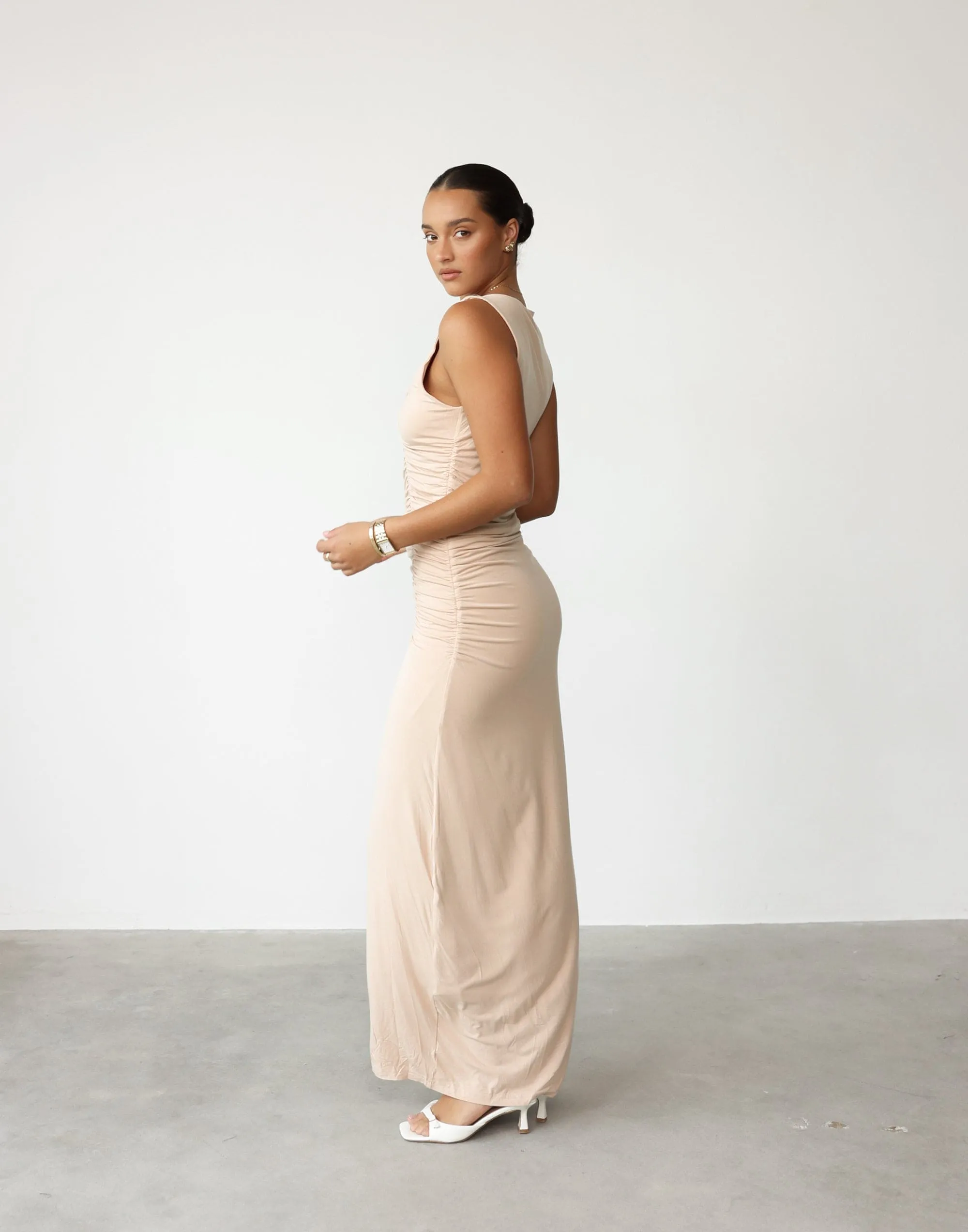 Everleigh Maxi Dress (Beige) sold by Charcoal Clothing product image thumbnail 2
