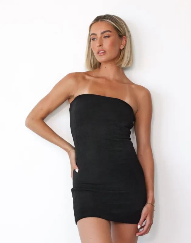 Abelle Mini Dress (Black) sold by Charcoal Clothing