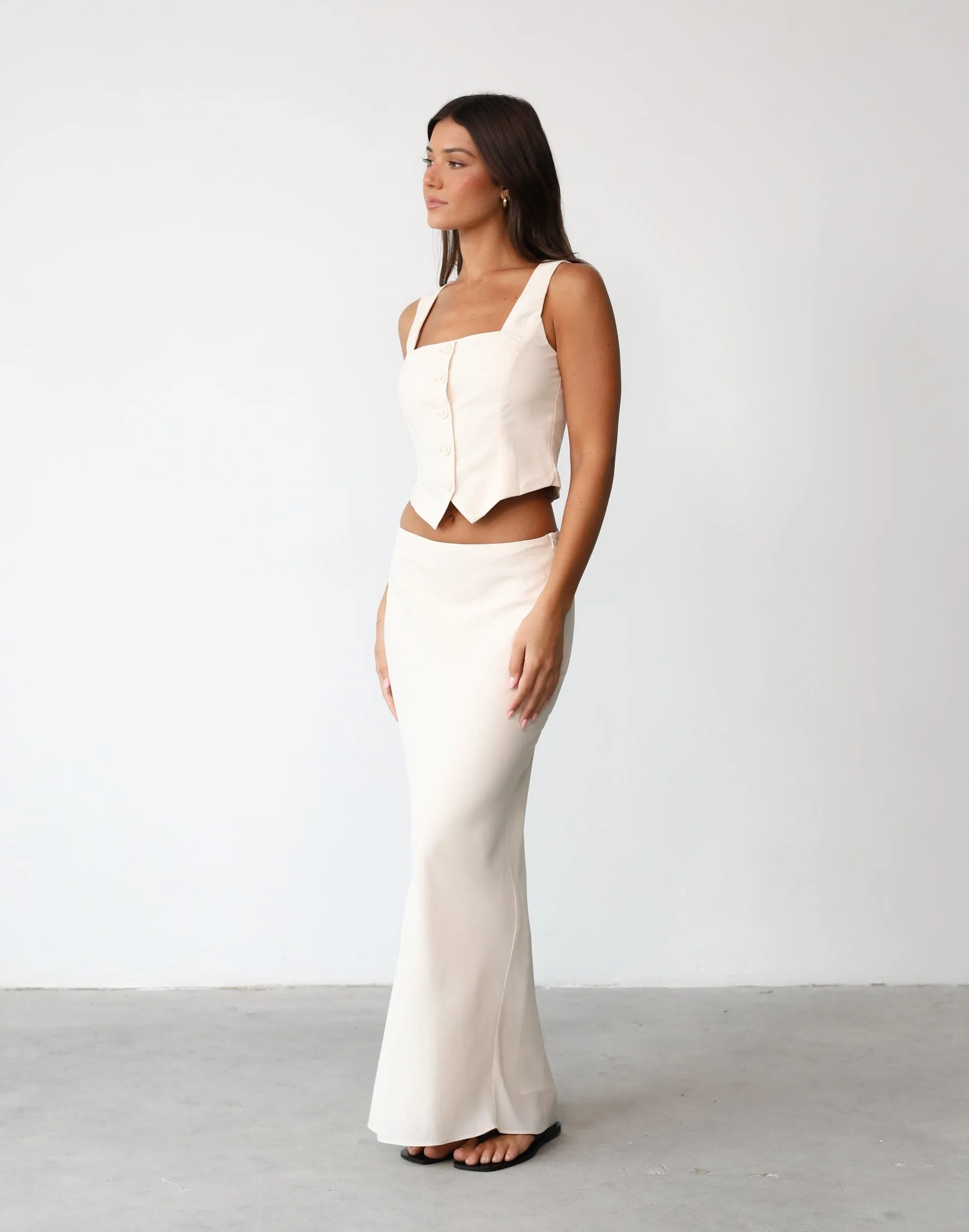 Isla Maxi Skirt (Oat) sold by Charcoal Clothing product image thumbnail 3