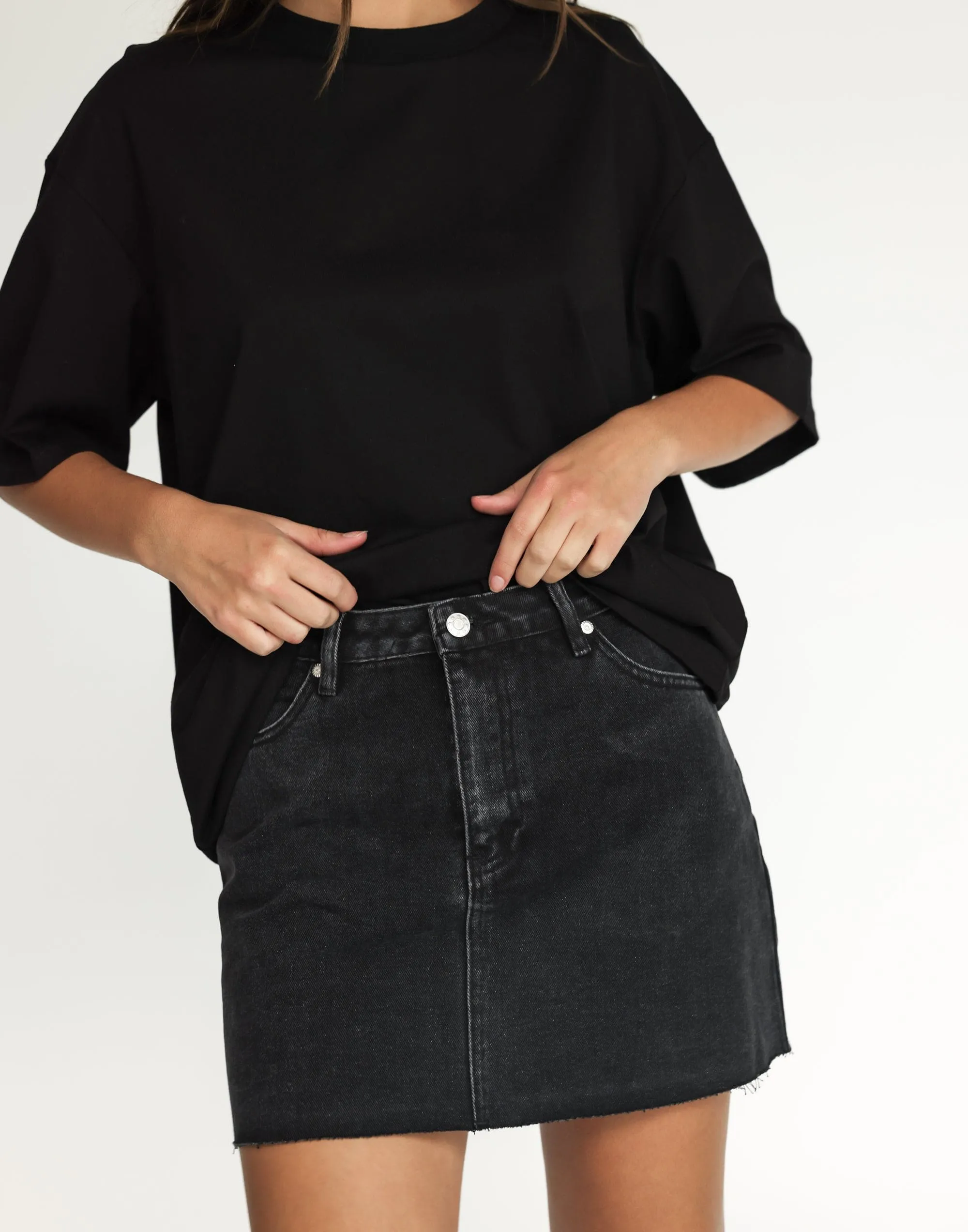 Luca Oversized Tee (Black) sold by Charcoal Clothing product image thumbnail 4