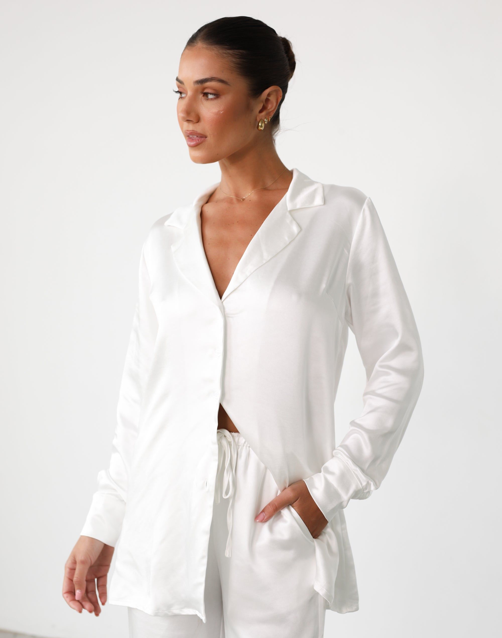 Evann Shirt (White) sold by Charcoal Clothing product image thumbnail 5