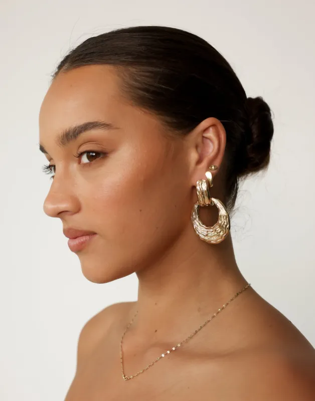 Romano Earrings (Gold) sold by Charcoal Clothing