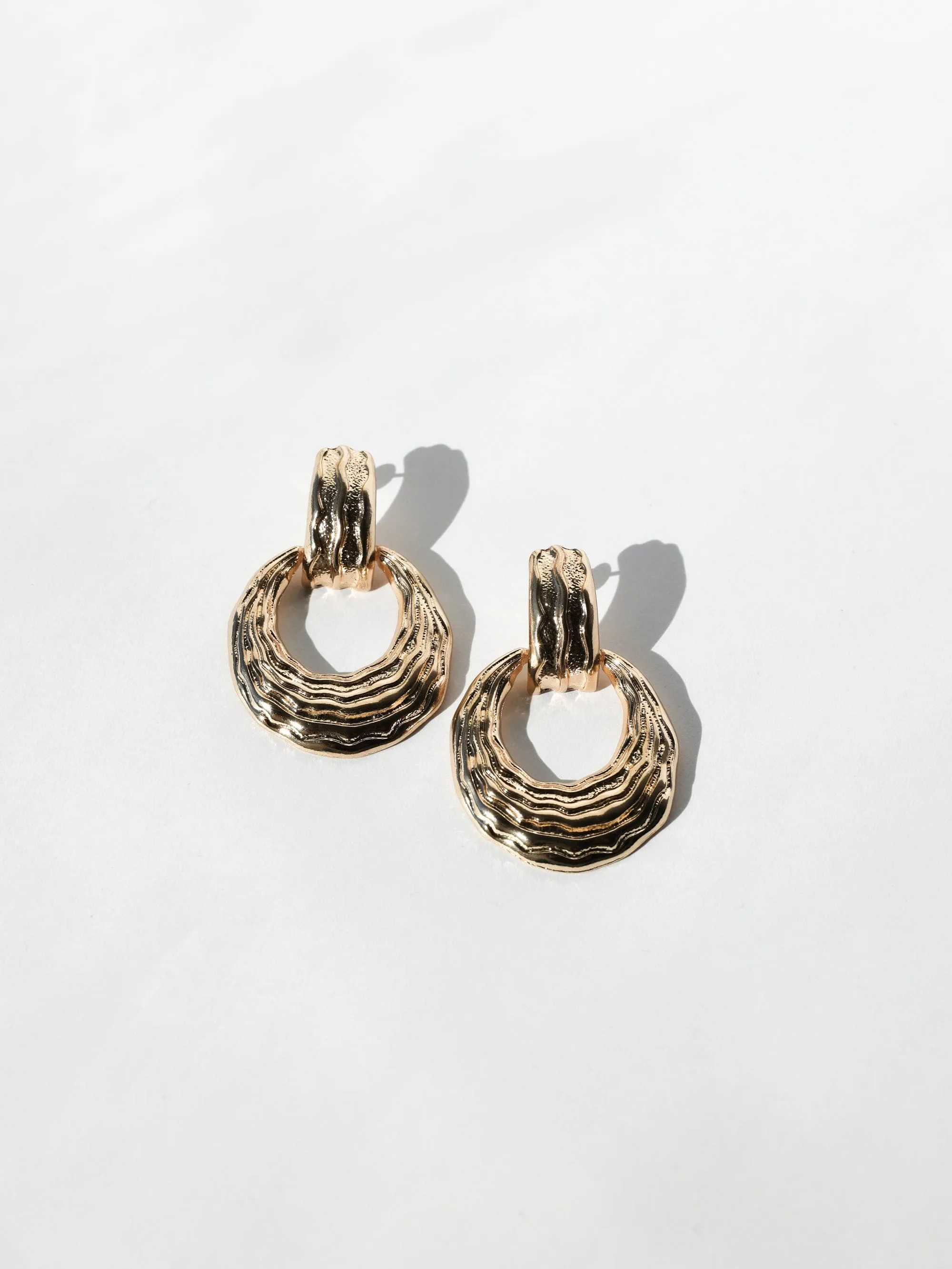 Romano Earrings (Gold) sold by Charcoal Clothing product image thumbnail 3