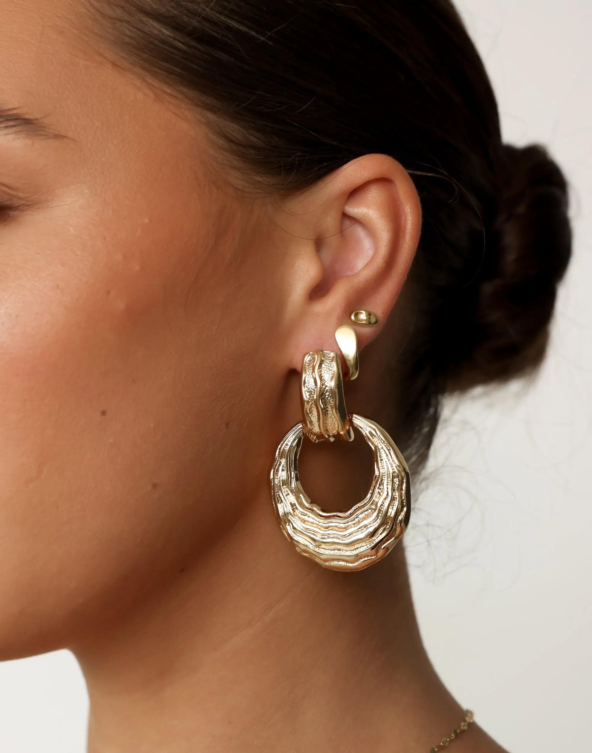 Romano Earrings (Gold) sold by Charcoal Clothing product image thumbnail 4