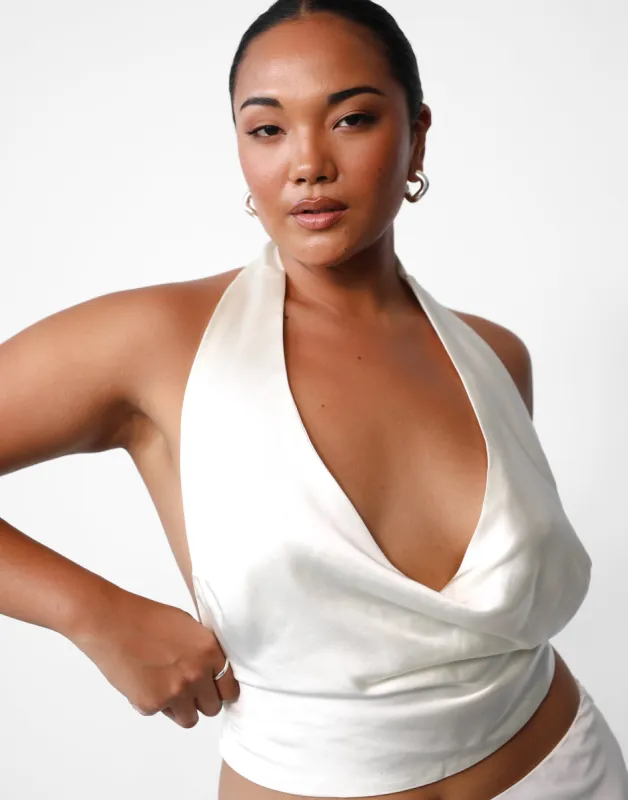Heidi Halter Top (White) sold by Charcoal Clothing