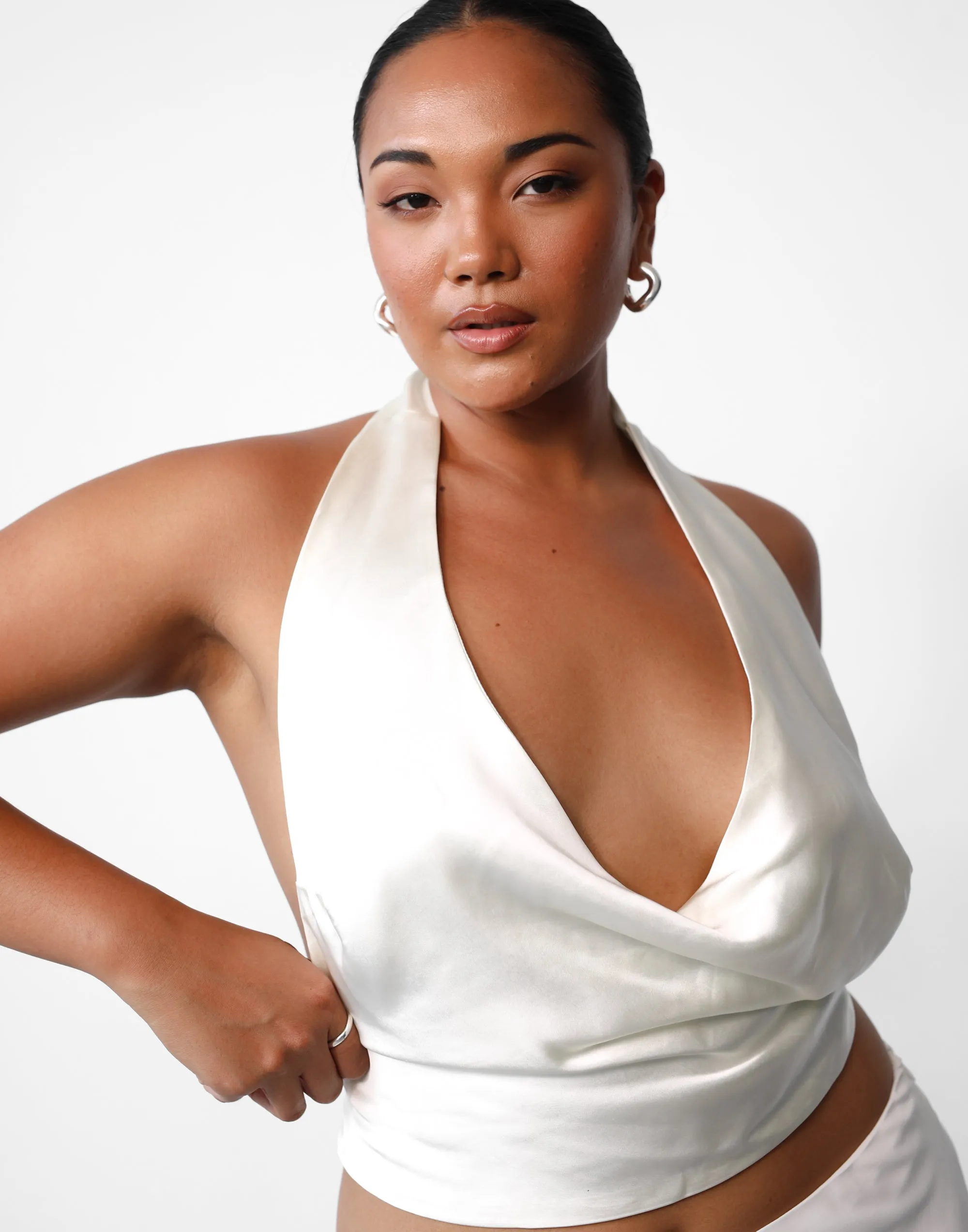 Heidi Halter Top (White) sold by Charcoal Clothing