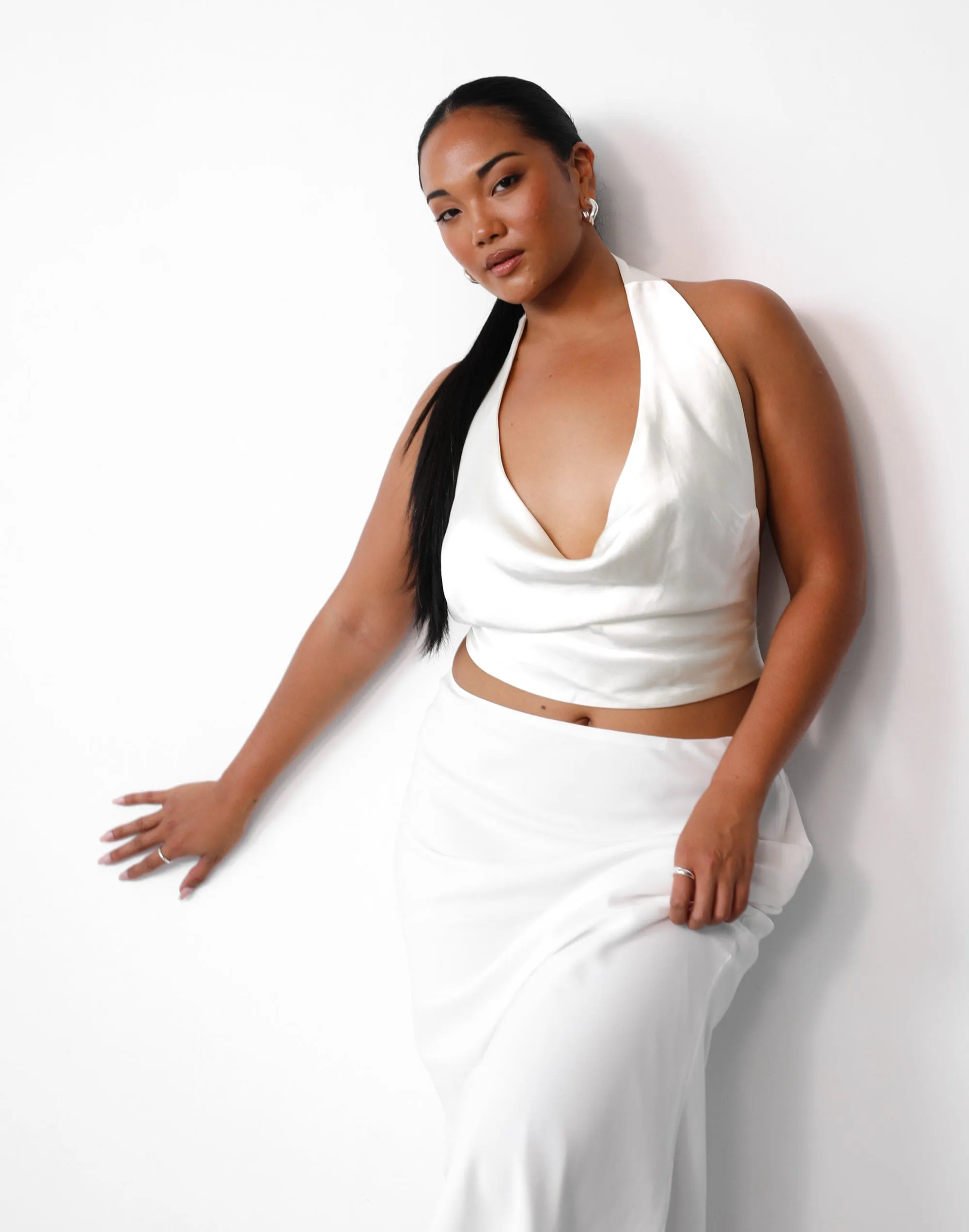 Heidi Halter Top (White) sold by Charcoal Clothing product image thumbnail 4