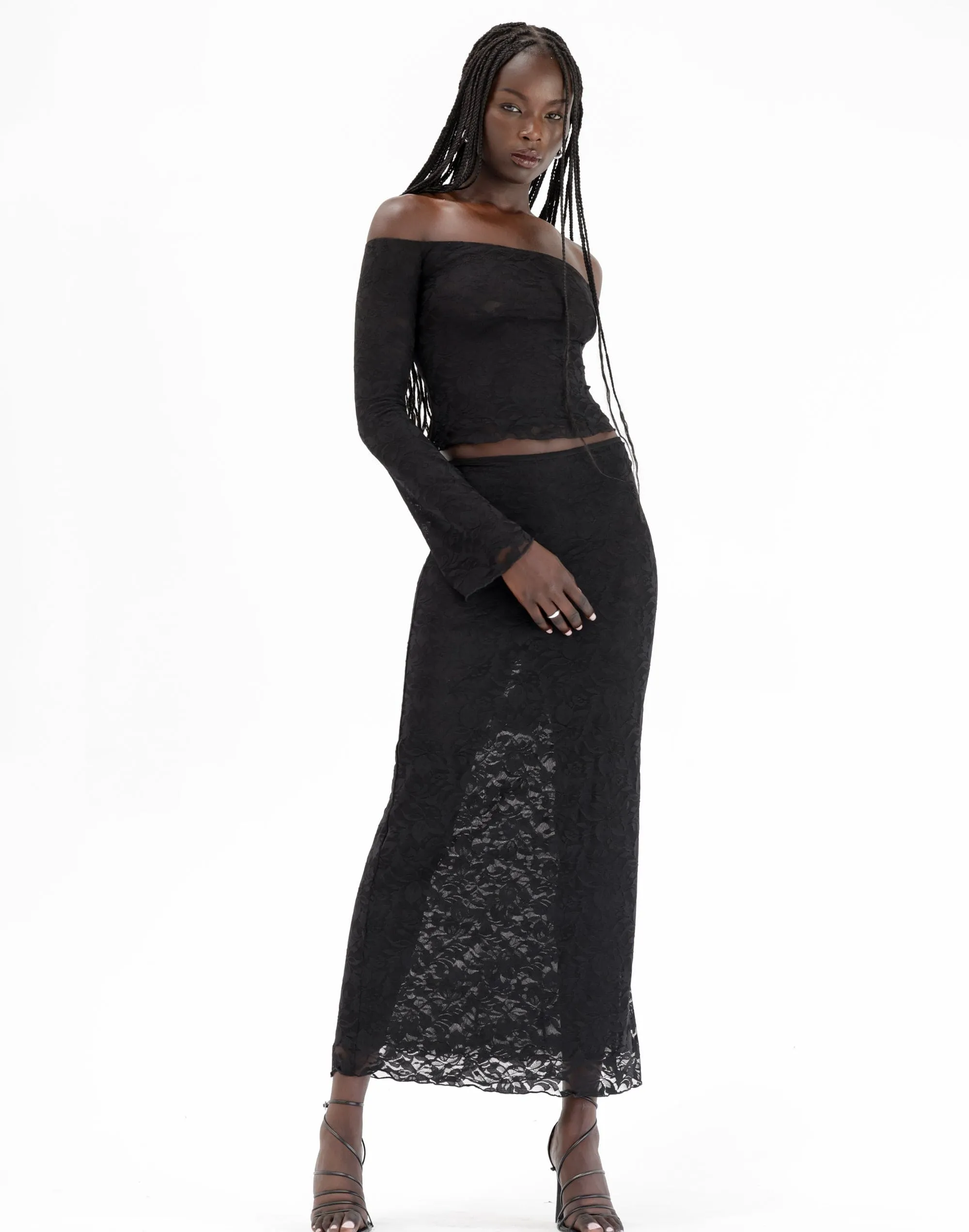 Florence Maxi Skirt (Black) sold by Charcoal Clothing product image thumbnail 2