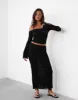 Florence Maxi Skirt (Black) sold by Charcoal Clothing