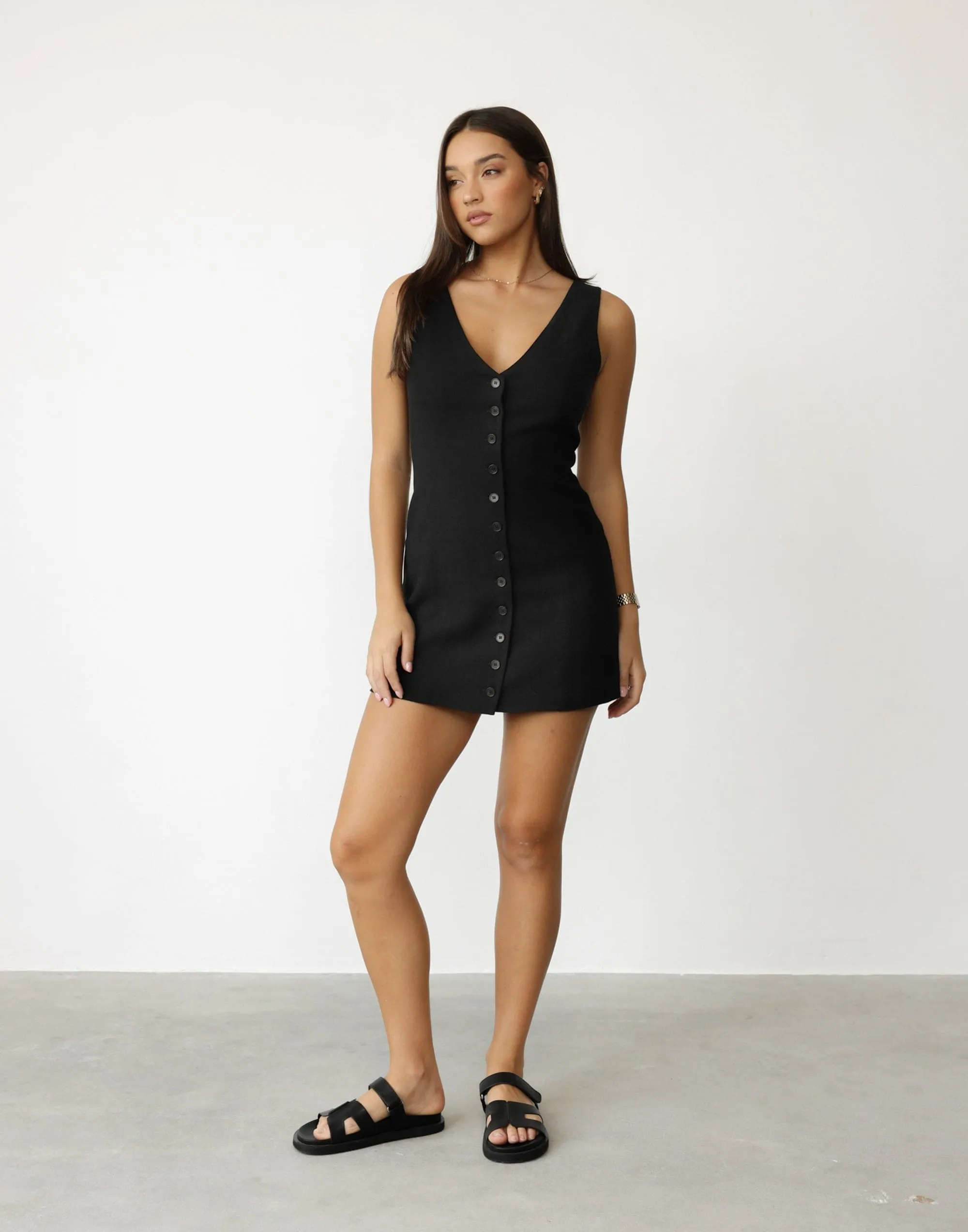 Cailey Mini Dress (Black) sold by Charcoal Clothing