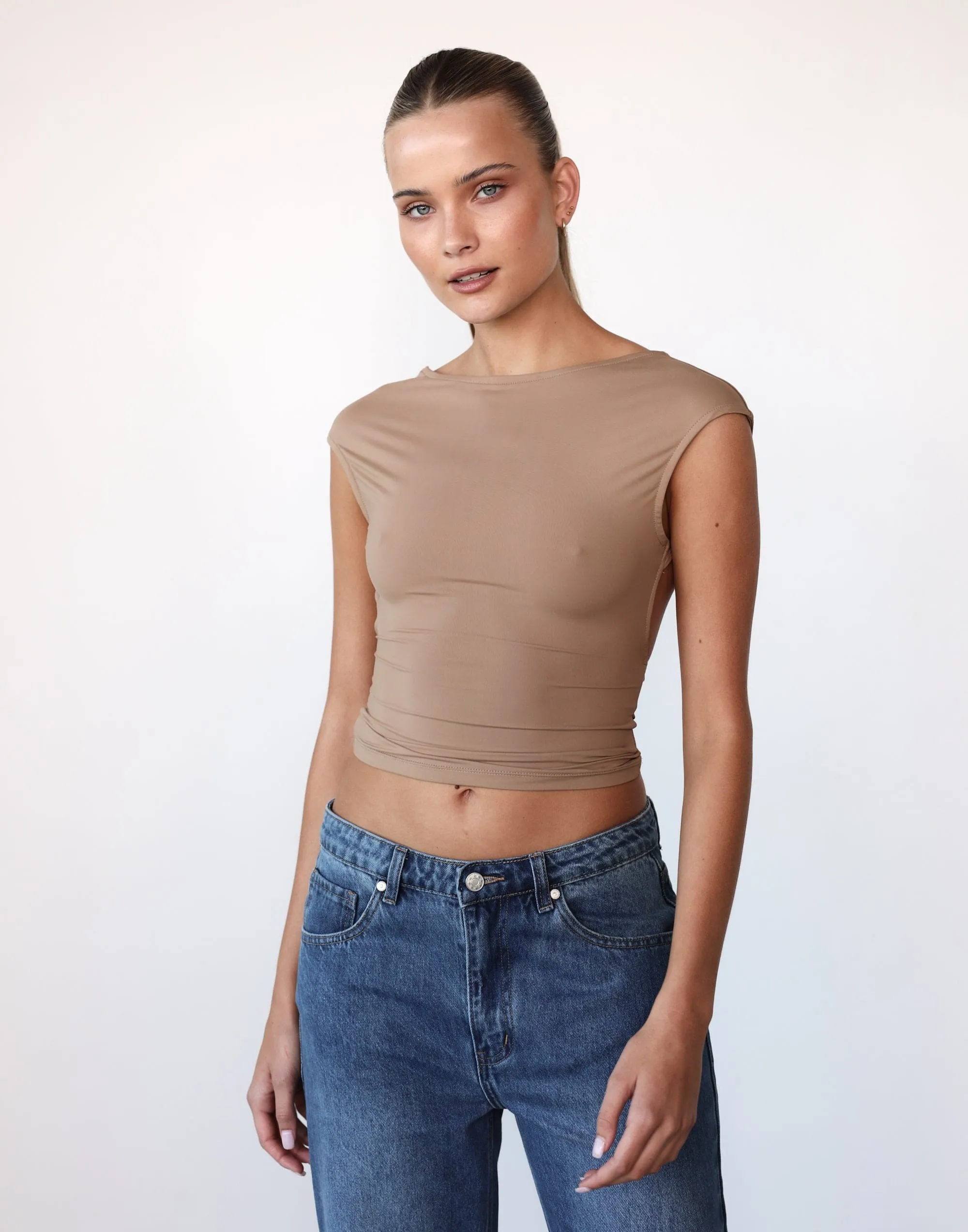 Uno Tie Top (Taupe) - By Lioness sold by Charcoal Clothing product image thumbnail 3