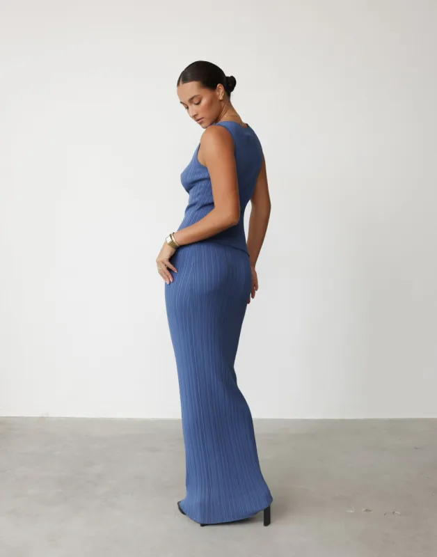 Kienna Maxi Skirt (Sapphire) sold by Charcoal Clothing