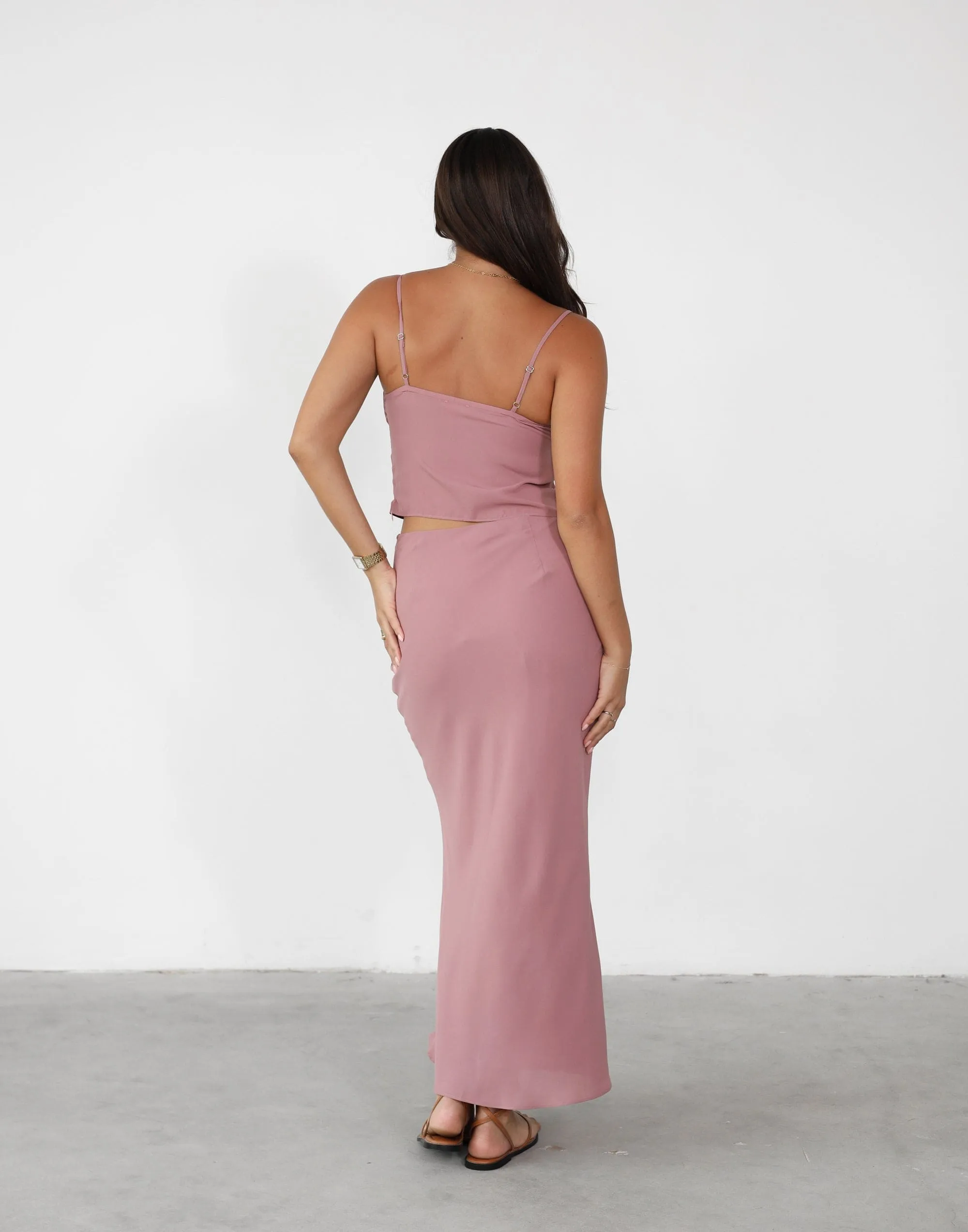 Isla Maxi Skirt (Dark Mauve) sold by Charcoal Clothing product image thumbnail 4