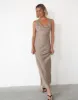 Imogen Maxi Dress (Mushroom) sold by Charcoal Clothing