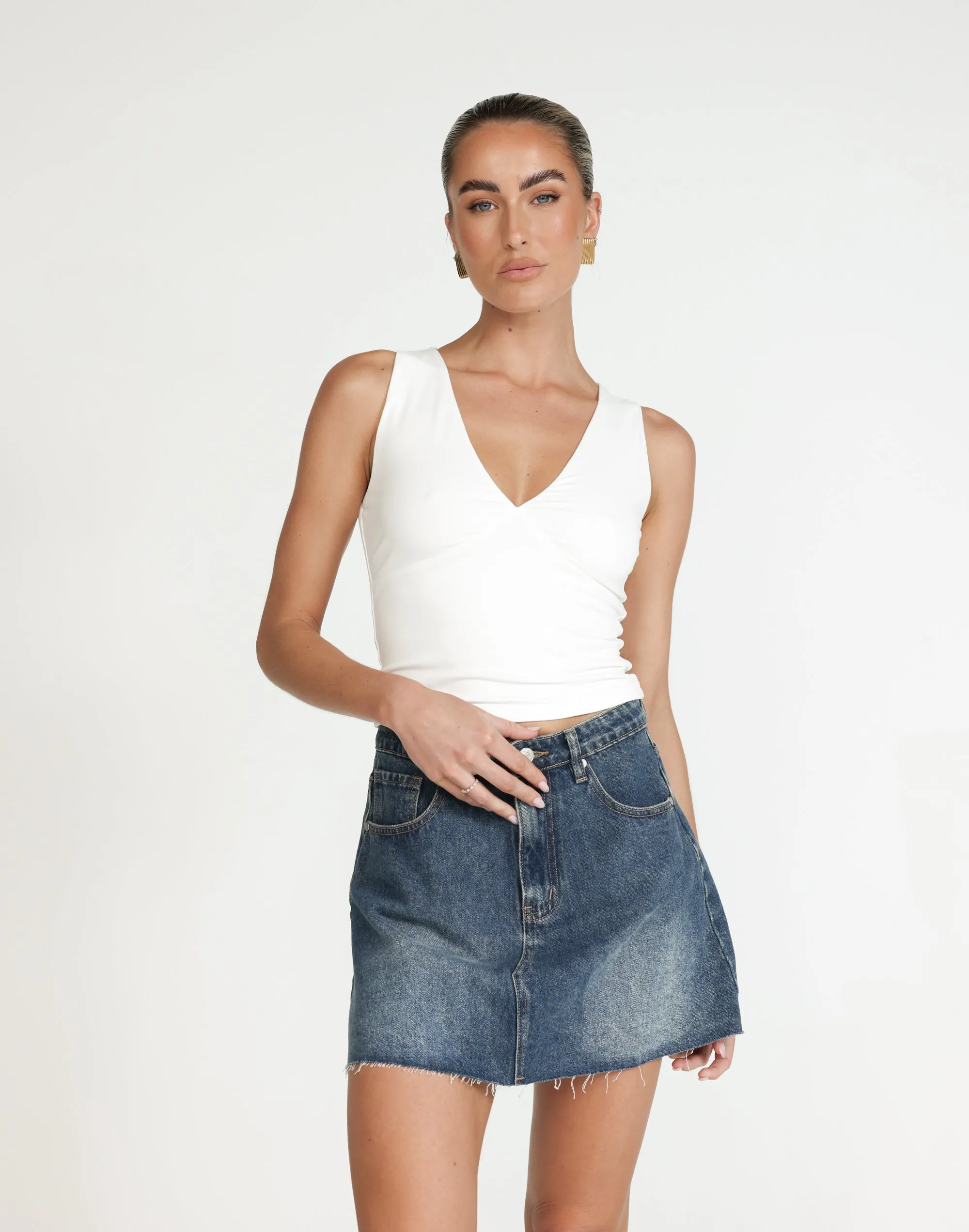 Zira Top (White) sold by Charcoal Clothing