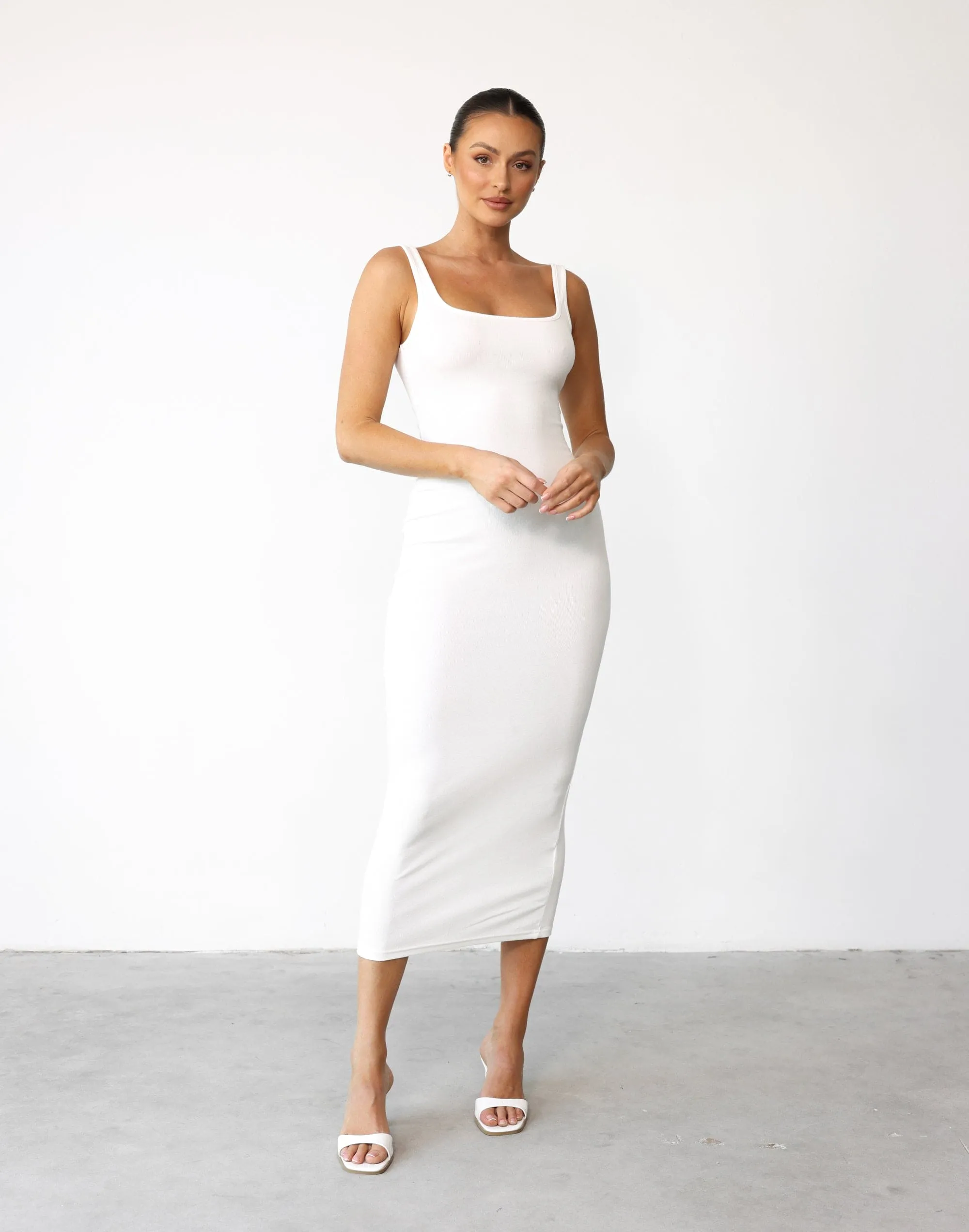 Lenika Maxi Dress (White) sold by Charcoal Clothing
