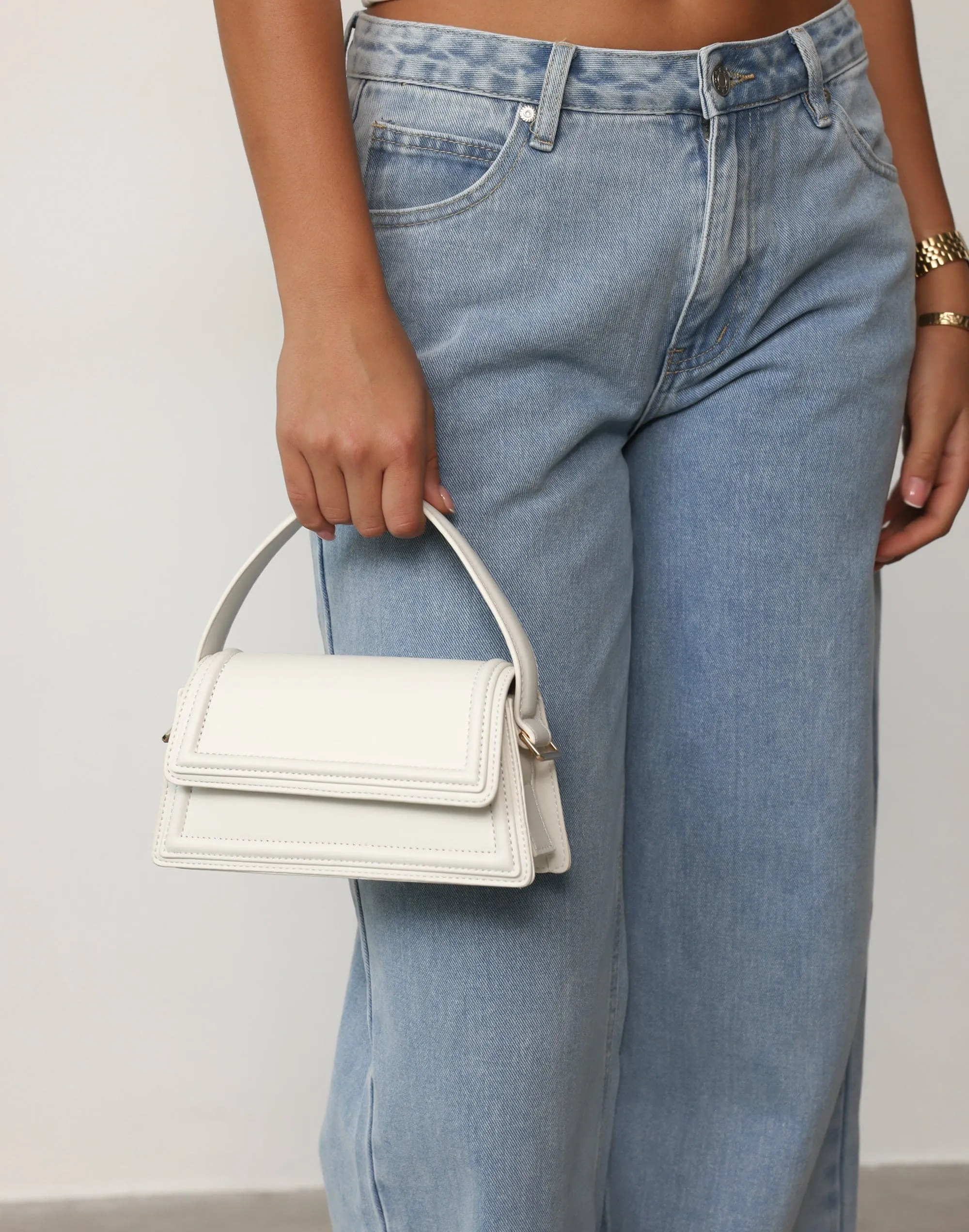 Marble Handle Bag (Bone) - By Billini sold by Charcoal Clothing