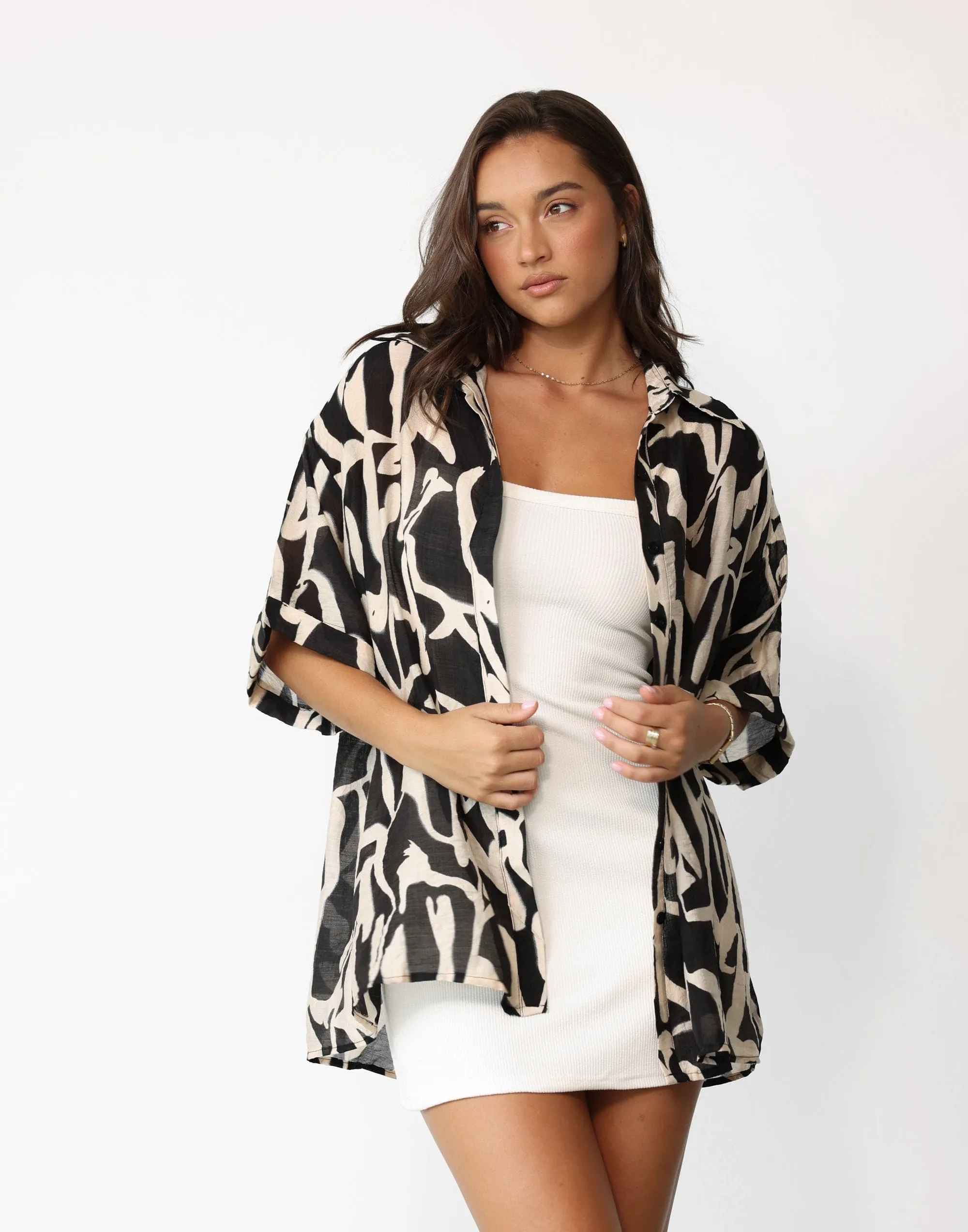 Avila Shirt (Caramel Swirl) sold by Charcoal Clothing product image thumbnail 4