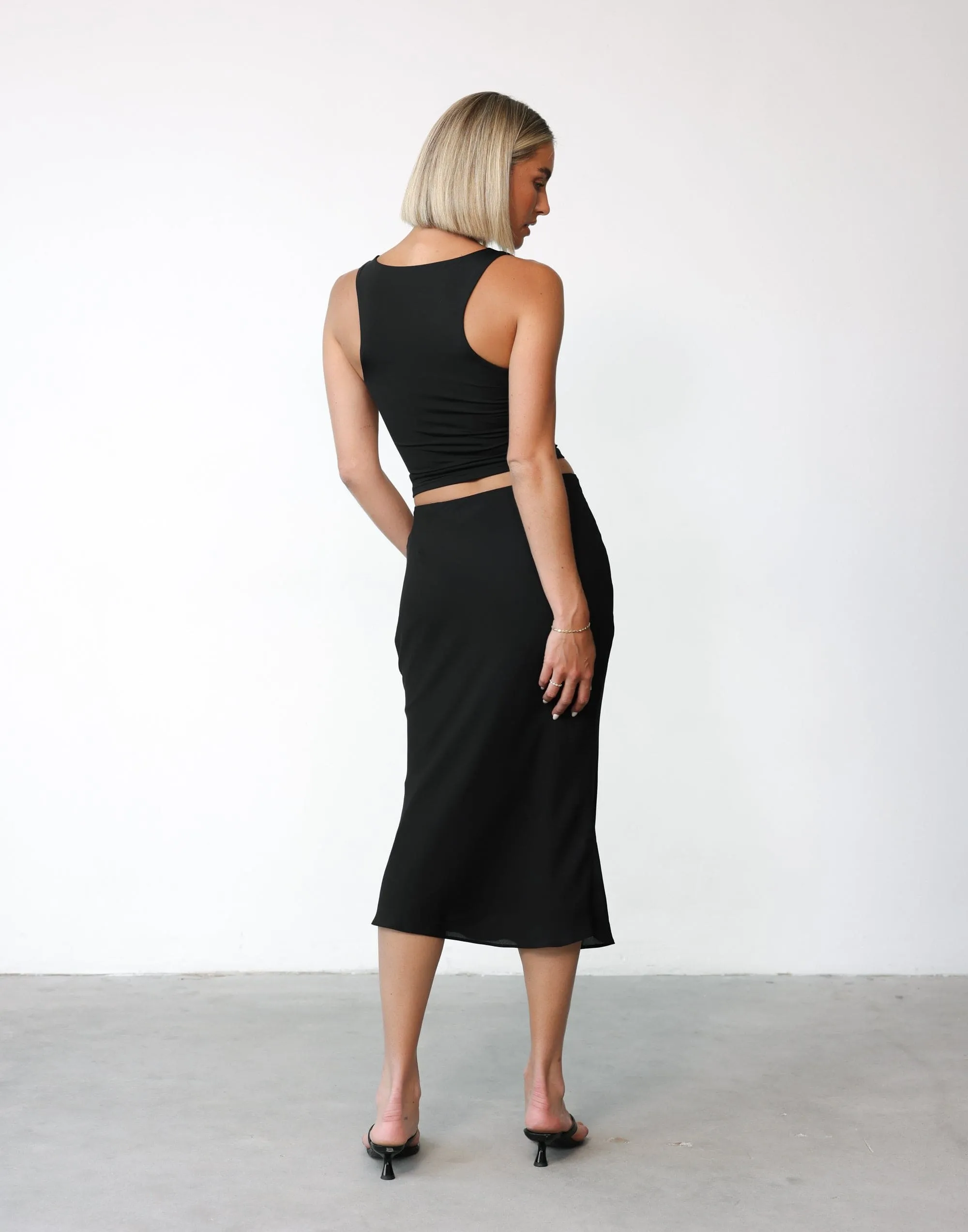 Isla Midi Skirt (Black) sold by Charcoal Clothing product image thumbnail 4