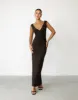 Viola Maxi Dress (Chocolate) sold by Charcoal Clothing