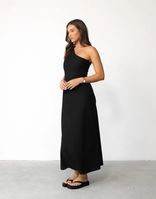 Rema Maxi Dress (Black) sold by Charcoal Clothing