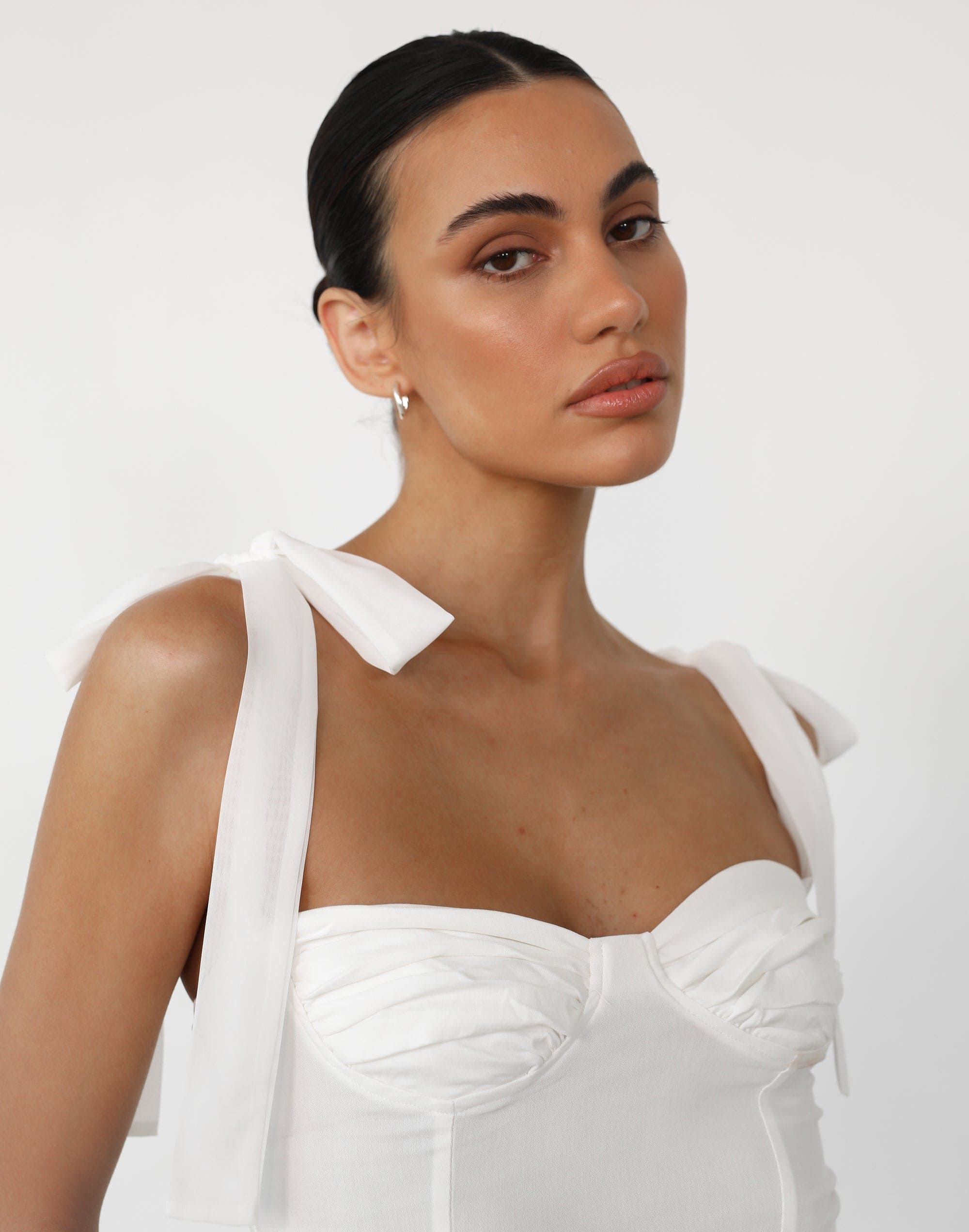 Lorene Crop Top (White) sold by Charcoal Clothing product image thumbnail 5