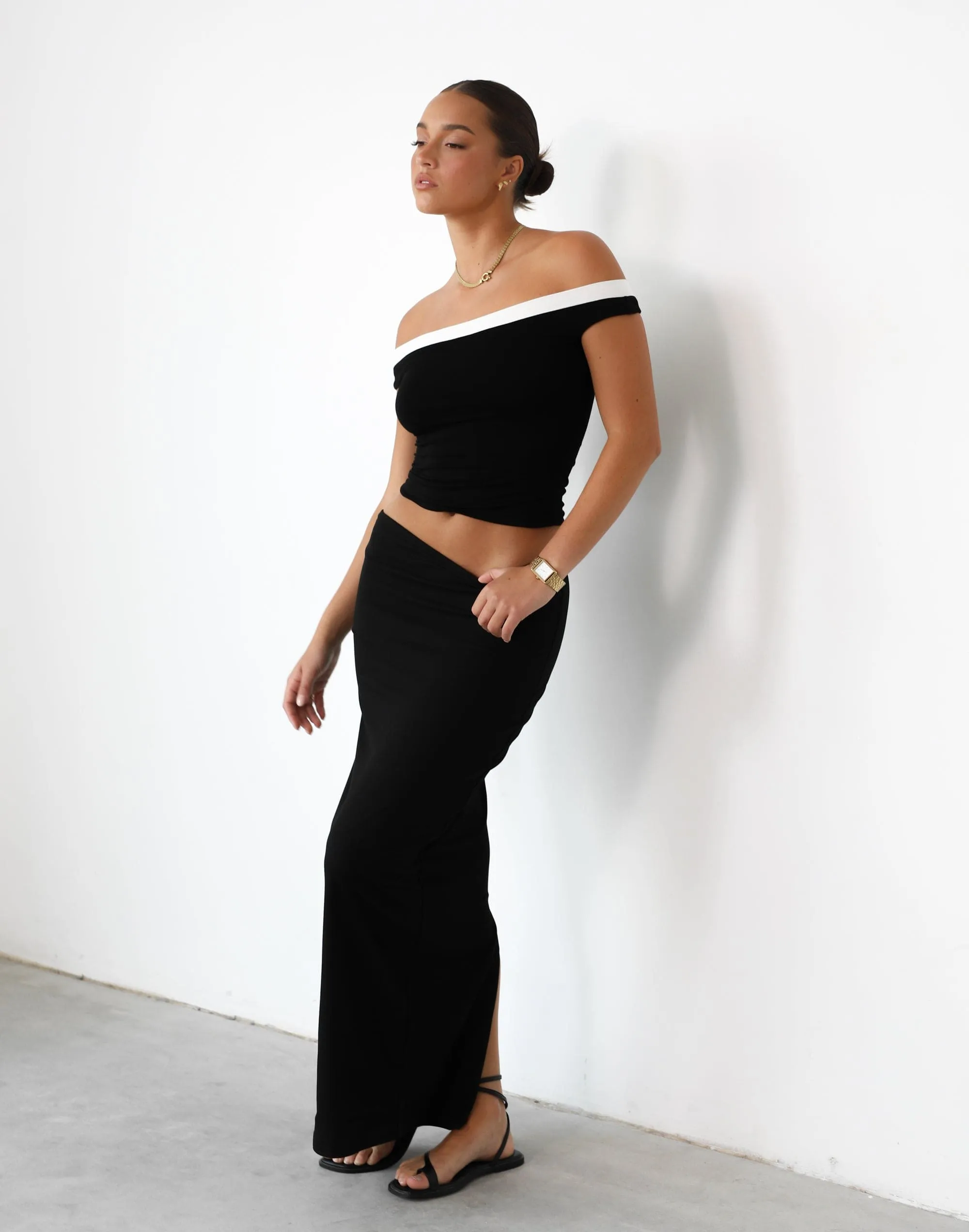 Fable Maxi Skirt (Black) sold by Charcoal Clothing