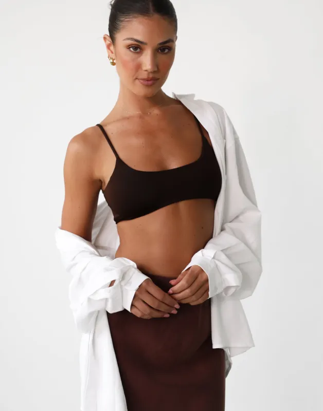 Stamina Crop Top (Cocoa) sold by Charcoal Clothing