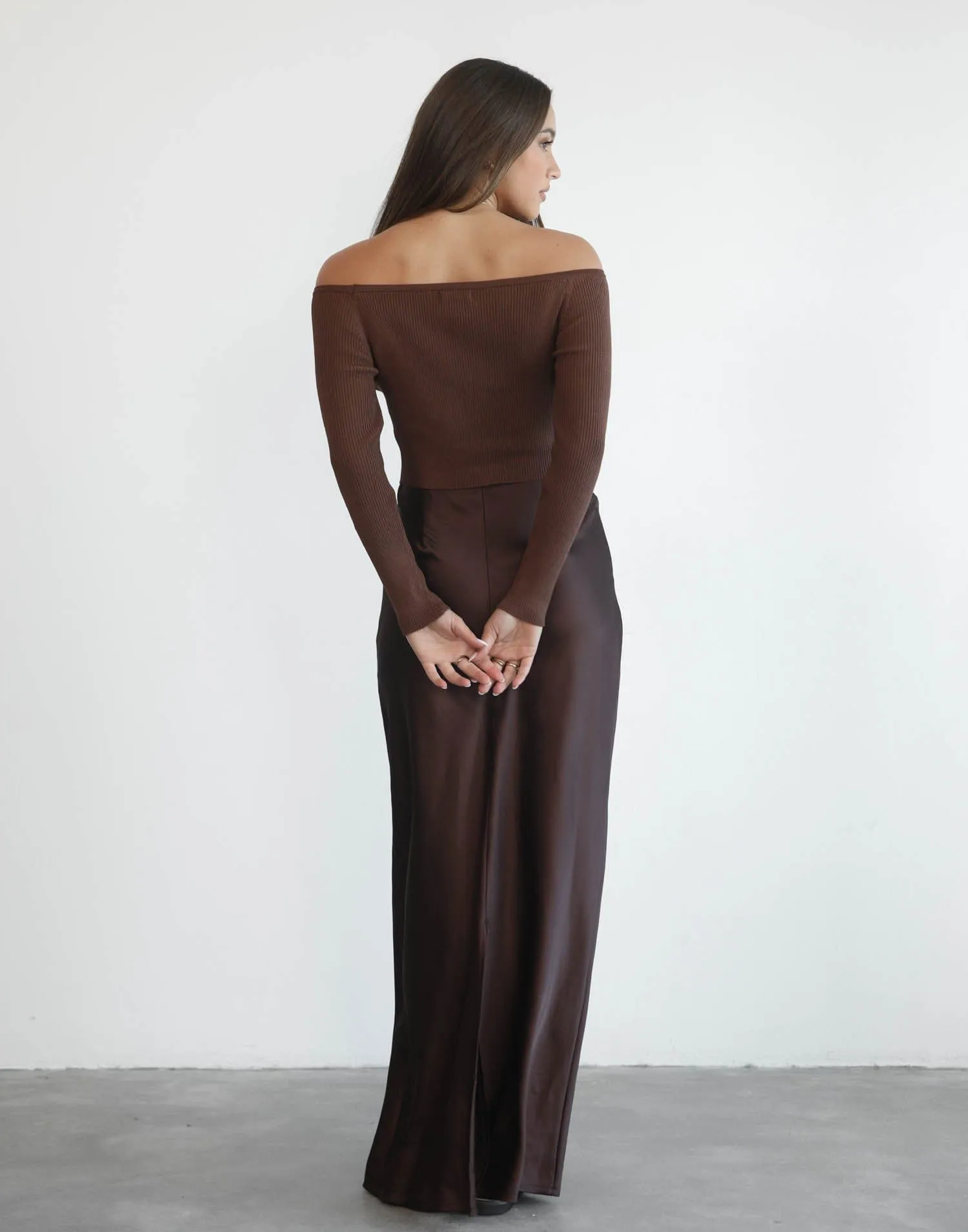 Adriel Long Sleeve Top (Brown) sold by Charcoal Clothing product image thumbnail 4