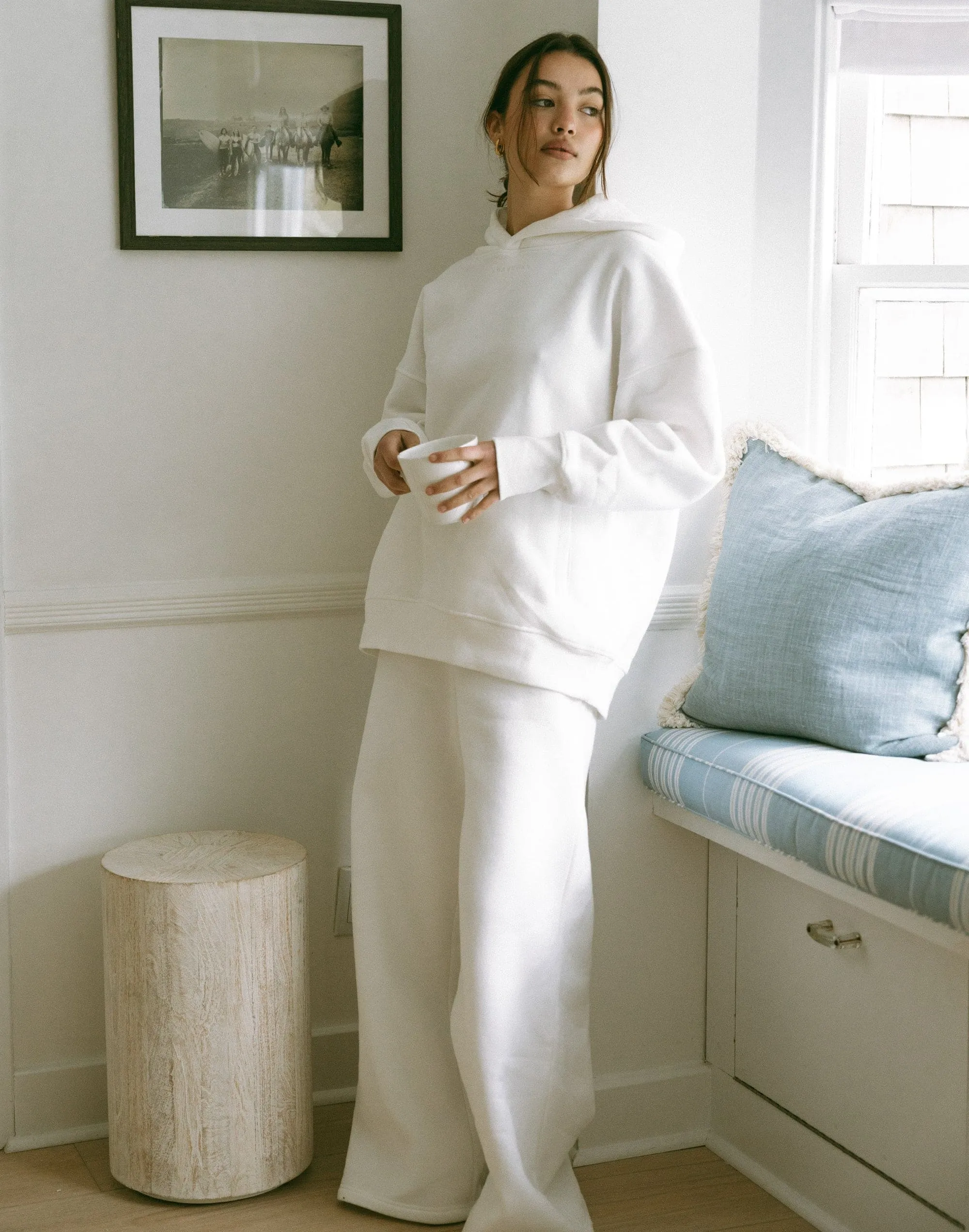 River Wide Leg Tracksuit Pants (White) sold by Charcoal Clothing product image thumbnail 2