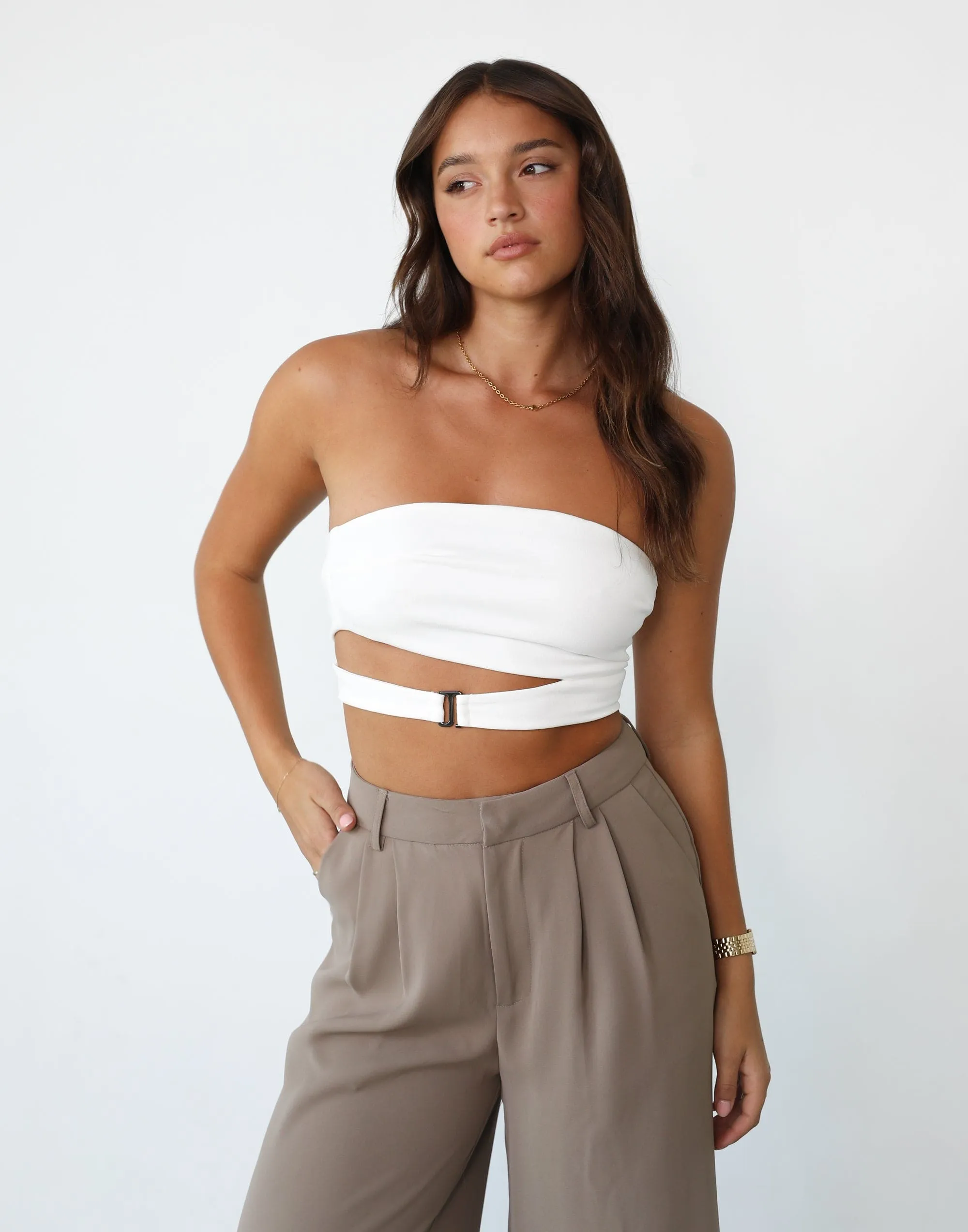Kristin Top (White) sold by Charcoal Clothing product image thumbnail 2